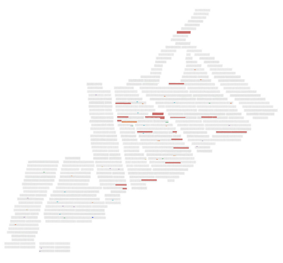 MapperX generated orthomosiac image of a solar facility farm power plant producer utility energy showing defects mapped on panes.