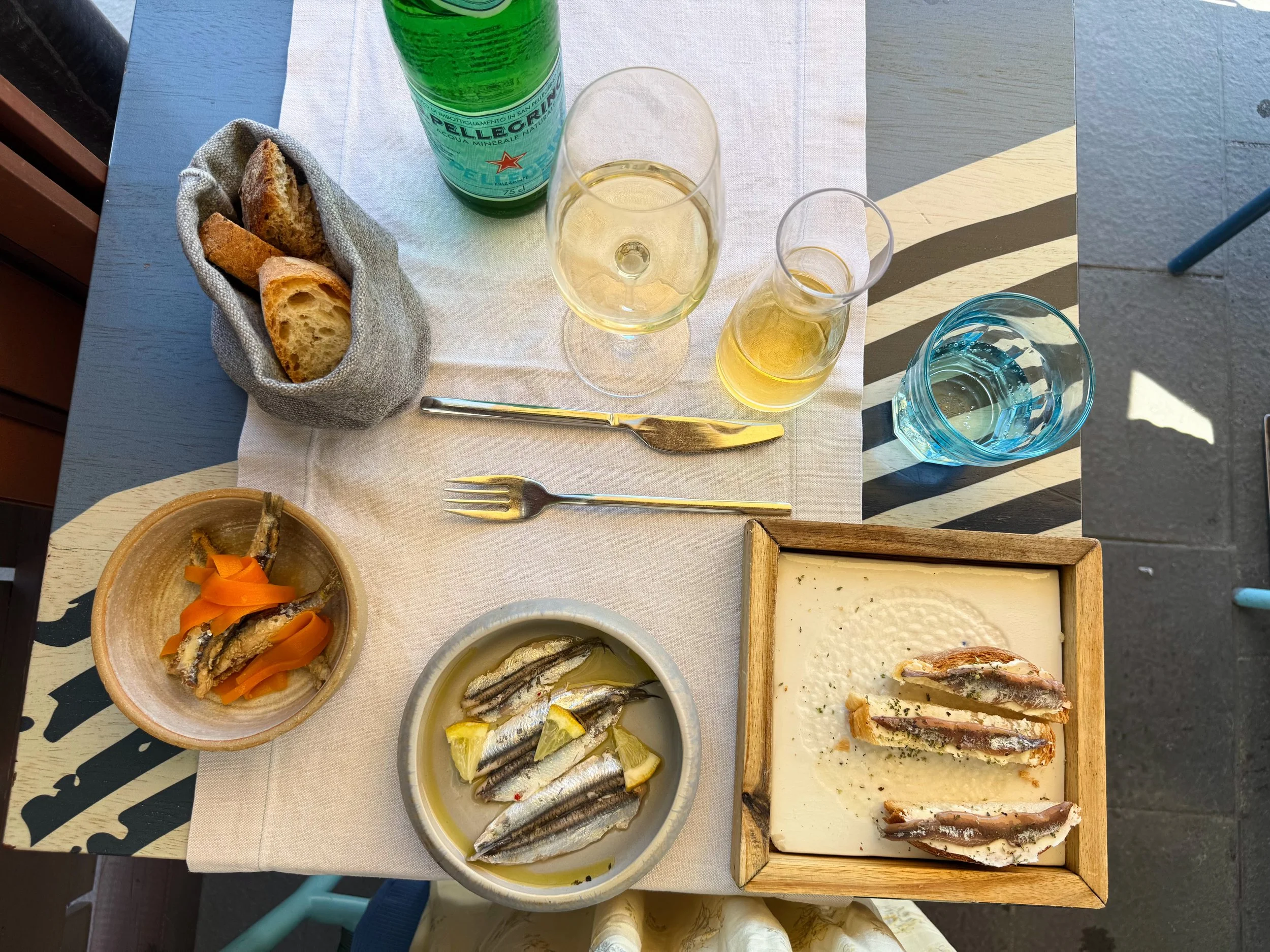 Cold Anchovy Tasting