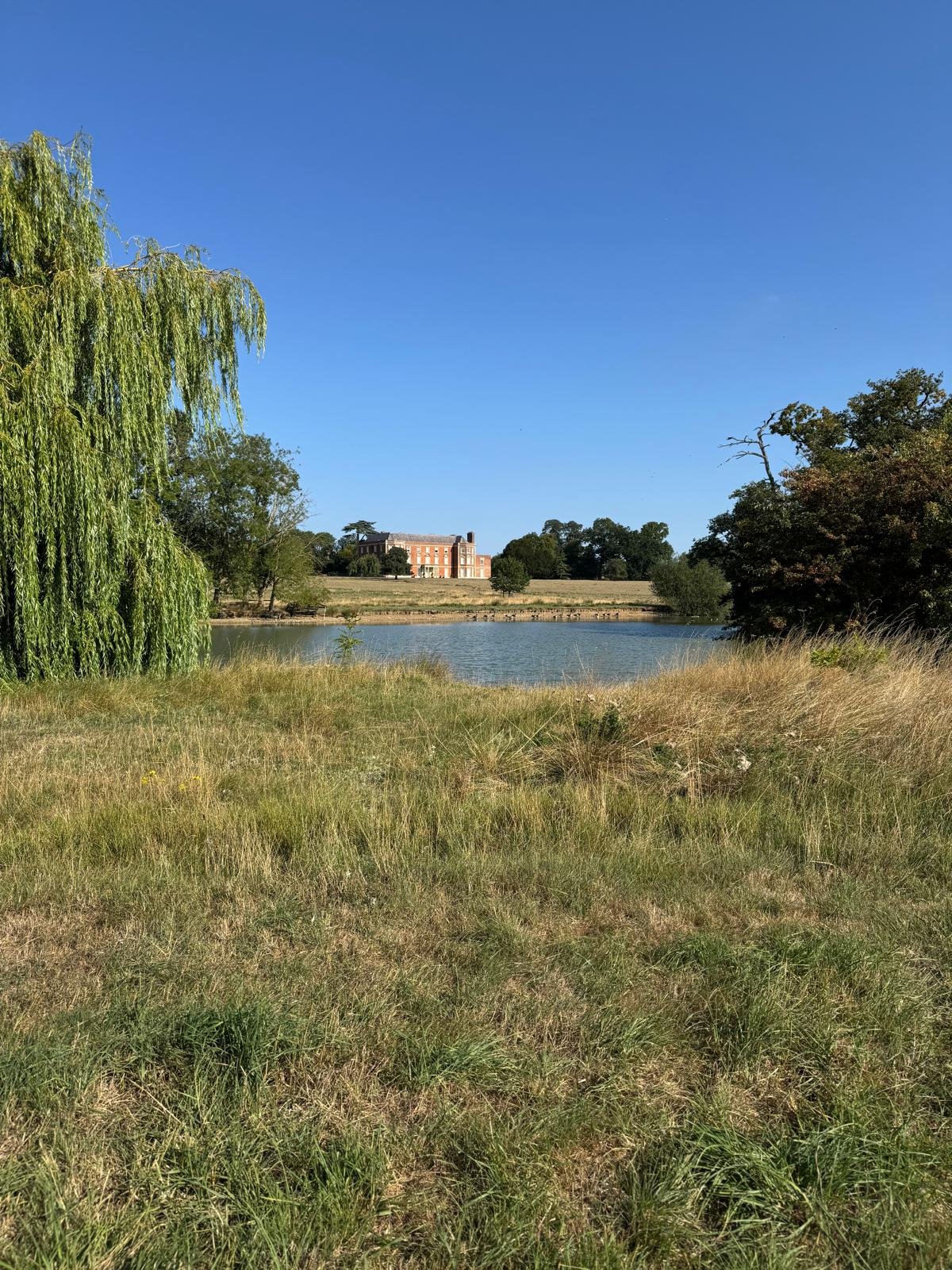 Lake and countryside view near The Grove at Melchbourne