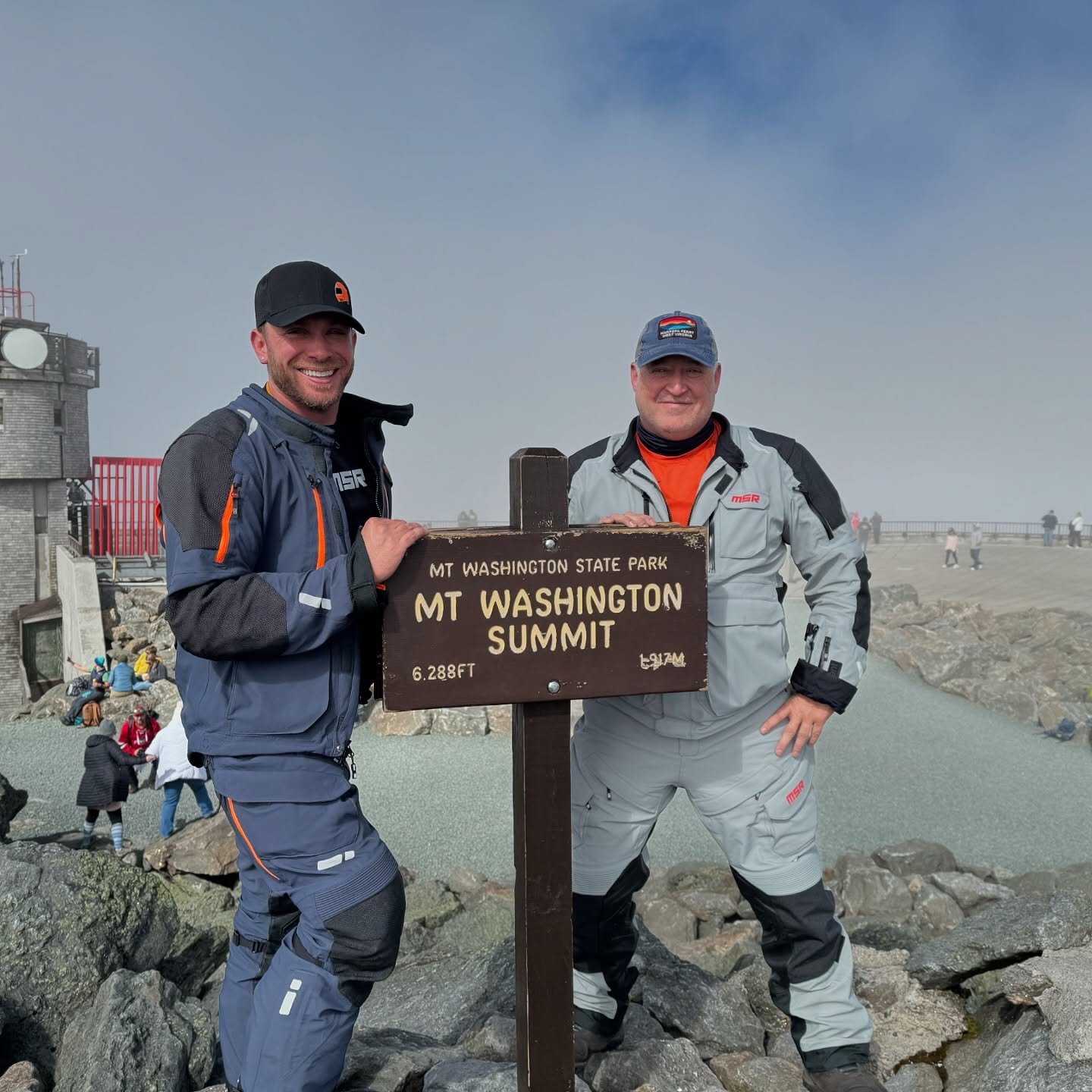 Mario Orsini & Rusty David at the top of Mount Washington (2024)