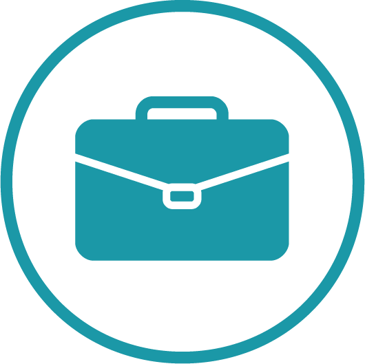 Pillar 1: Real Experience Briefcase icon