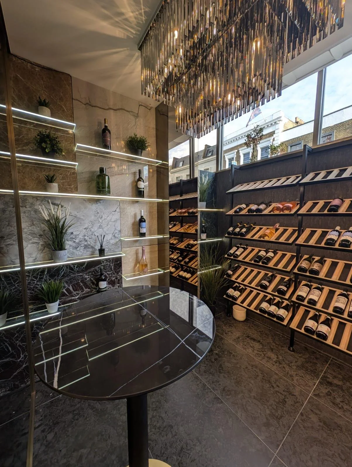 Backlit Glass Shelving Installation – Bespoke Wine Room
