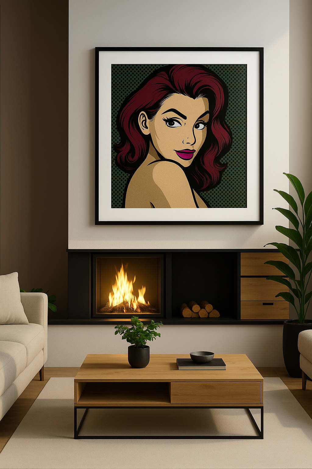 "Large picture frame fitted with clear picture glass by Hamilton Glass Products in Surbiton, showcasing expert glazing for art and photography"