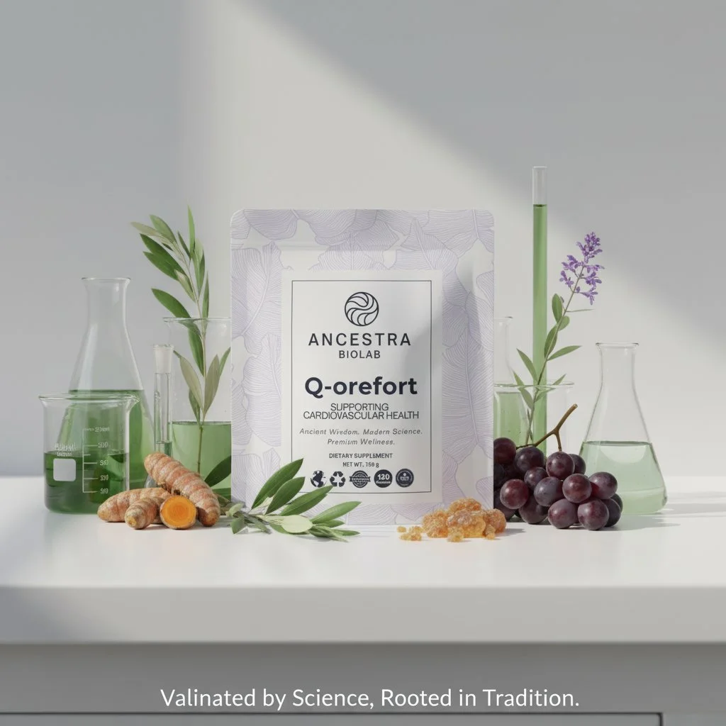 What makes Q-orefort scientifically different? 

Every ingredient is selected for proven support&mdash;CoQ10, resveratrol, lycopene, and olive extract are tested for purity and potency in independent labs. Our team blends ancestral wisdom with modern