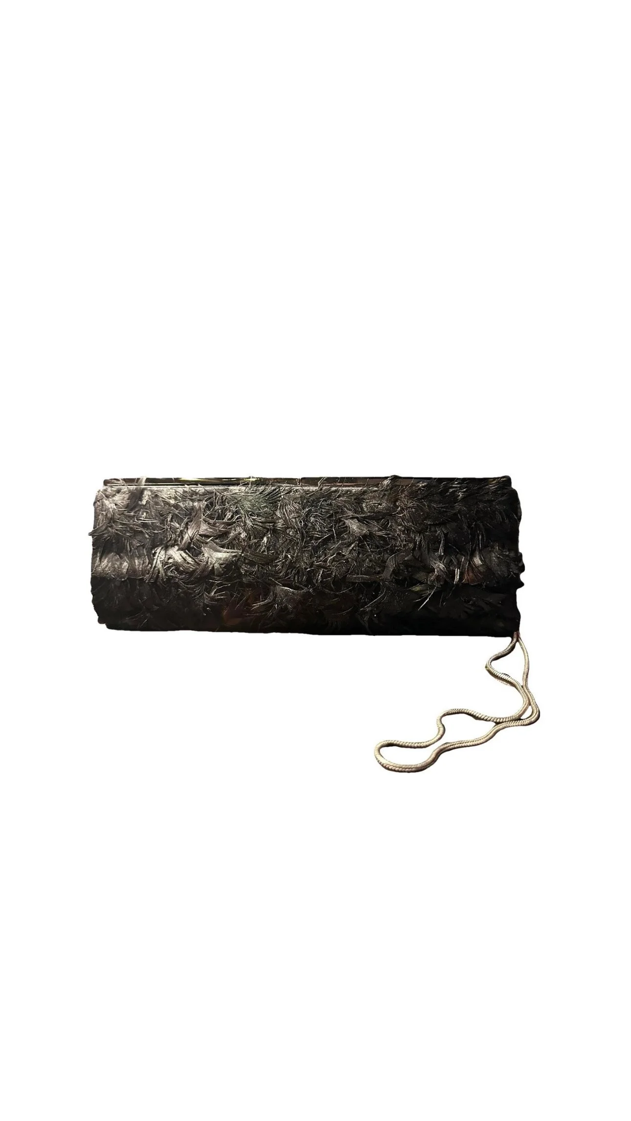 Vintage Yves Saint Laurent Give Rauche Silk Clutch