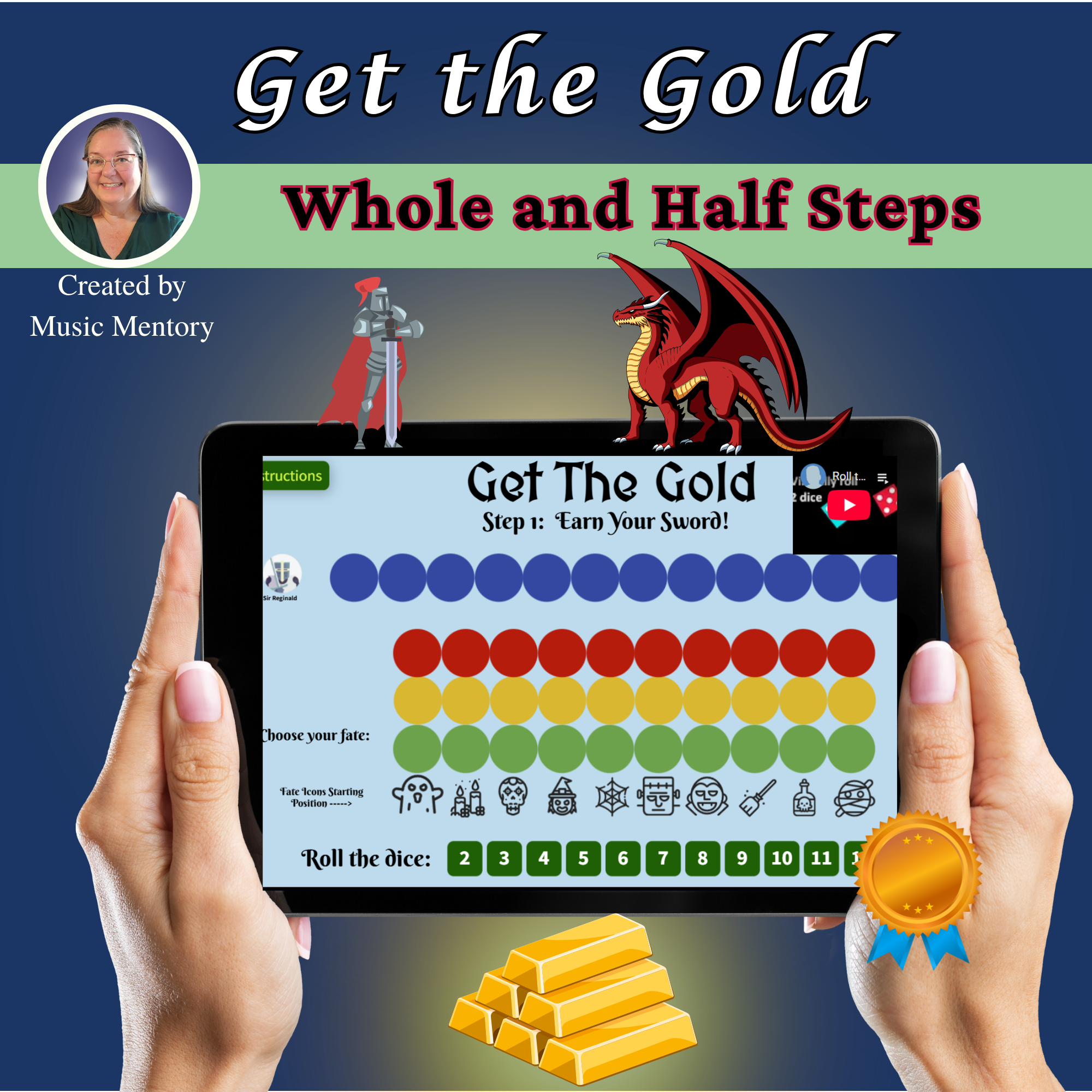 Get the Gold: Whole and Half Steps