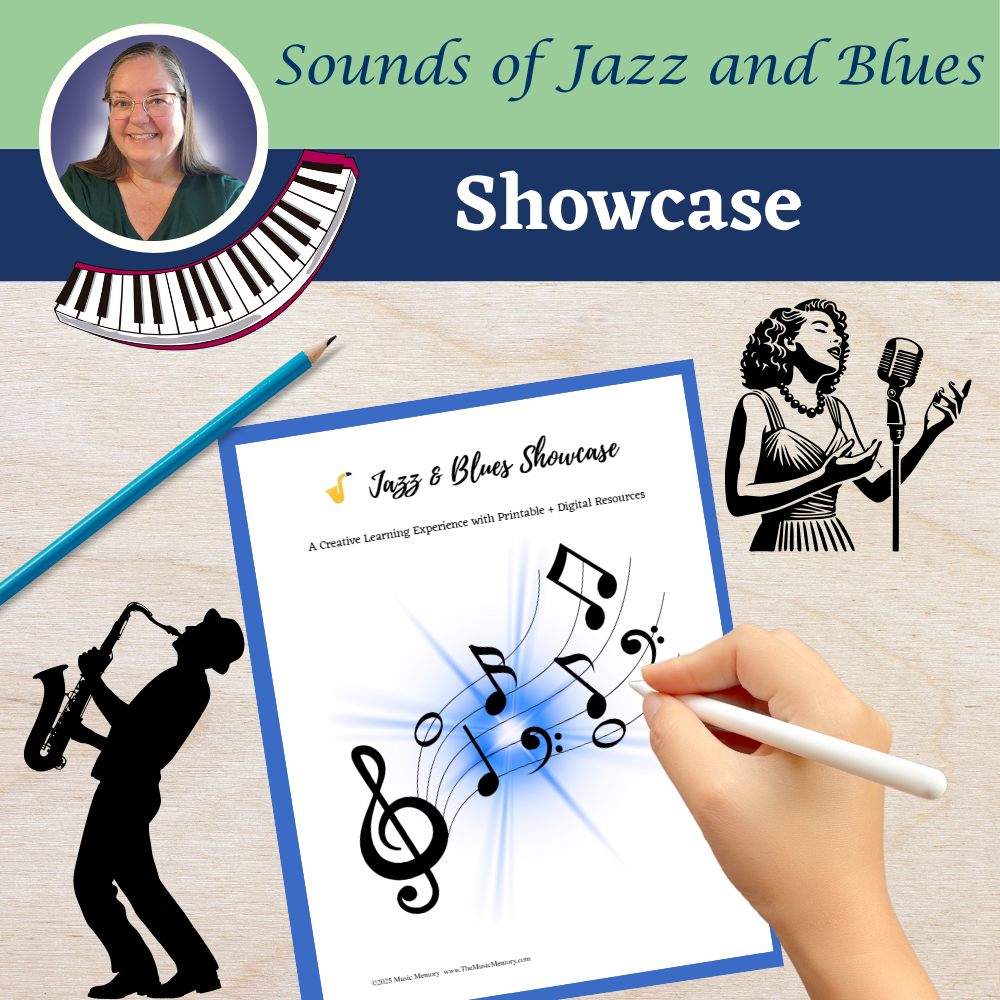 Jazz & Blues Showcase: A Creative Learning Experience with Printable AND Digital Resources