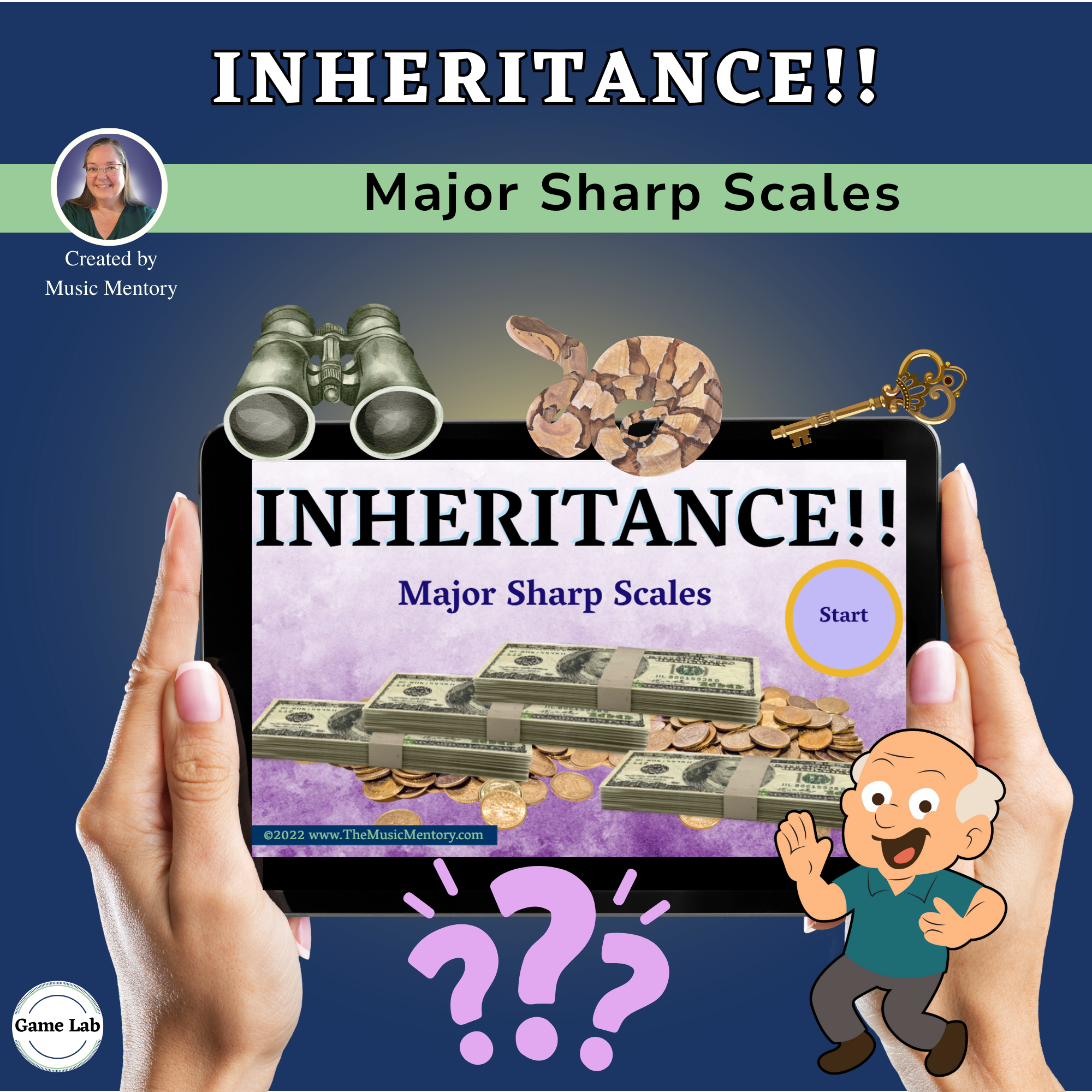 INHERITANCE!!  Major Sharp Scales - Digital Game
