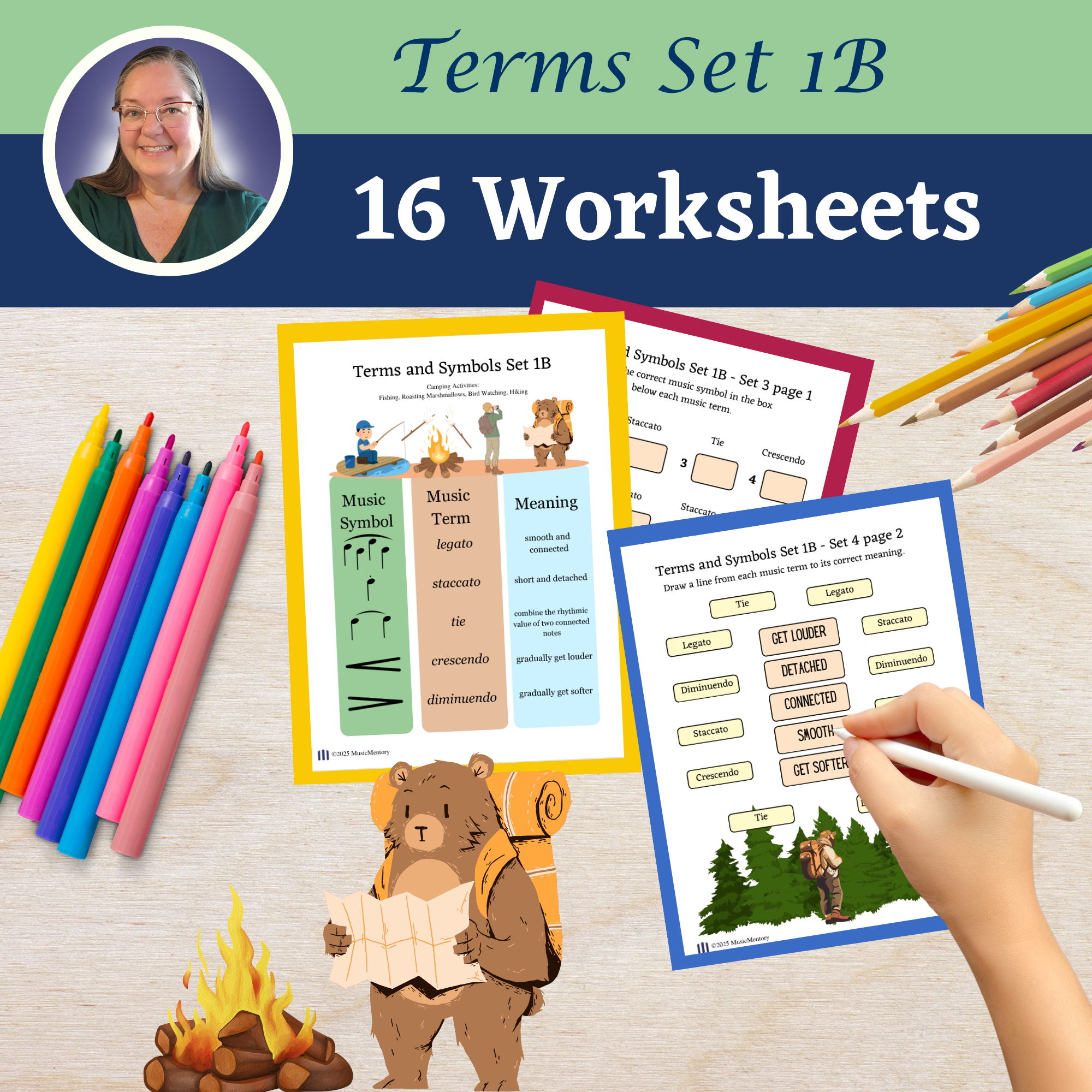 Terms/Symbols Set 1B - Camping Activities