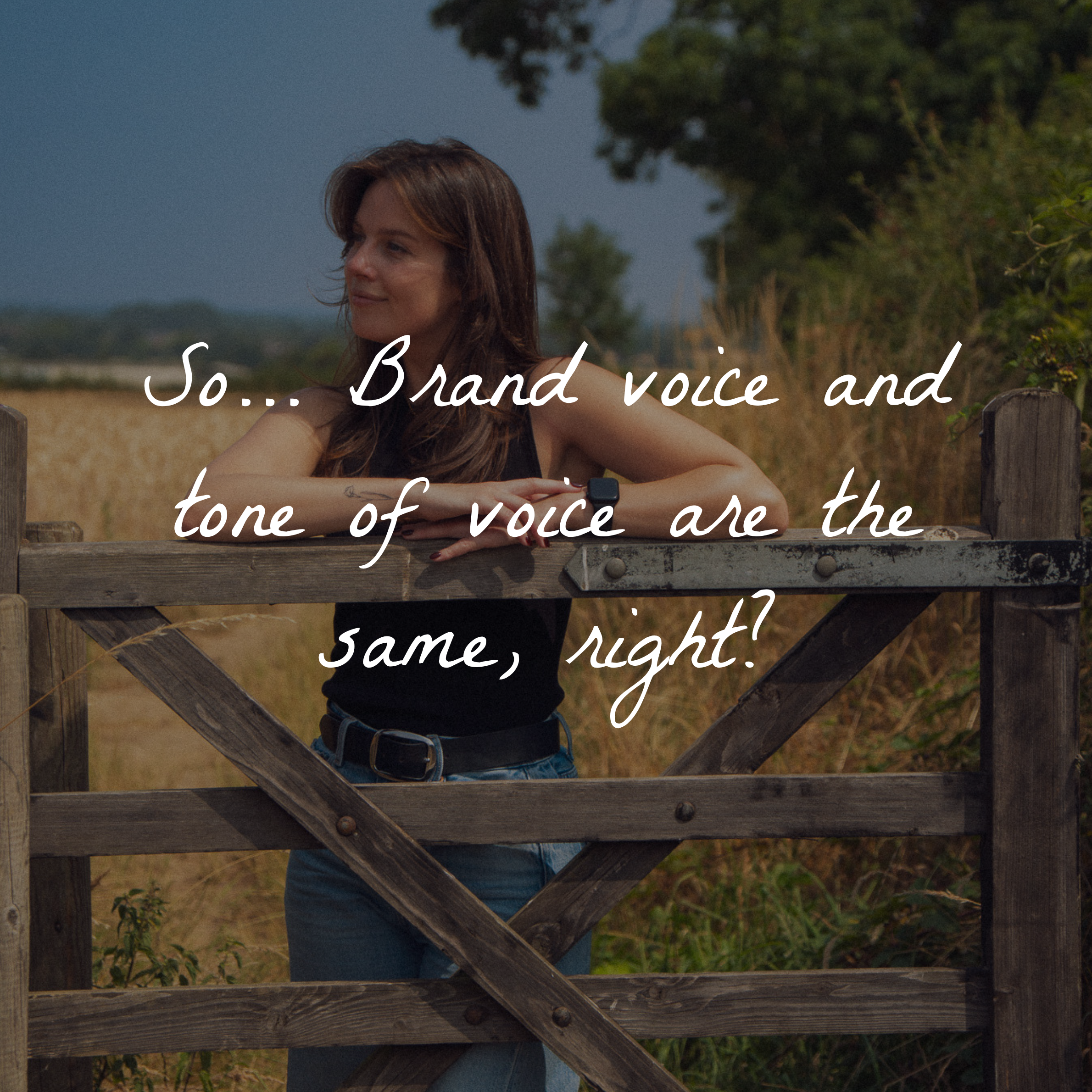 So, brand voice and tone of voice are the same thing, right?