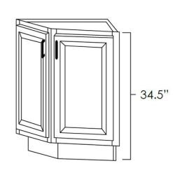 Angle End Cabinet Base - 24"
