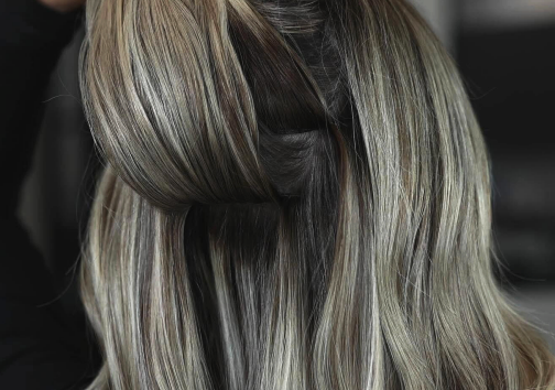 close up of weft install using concealed bead method