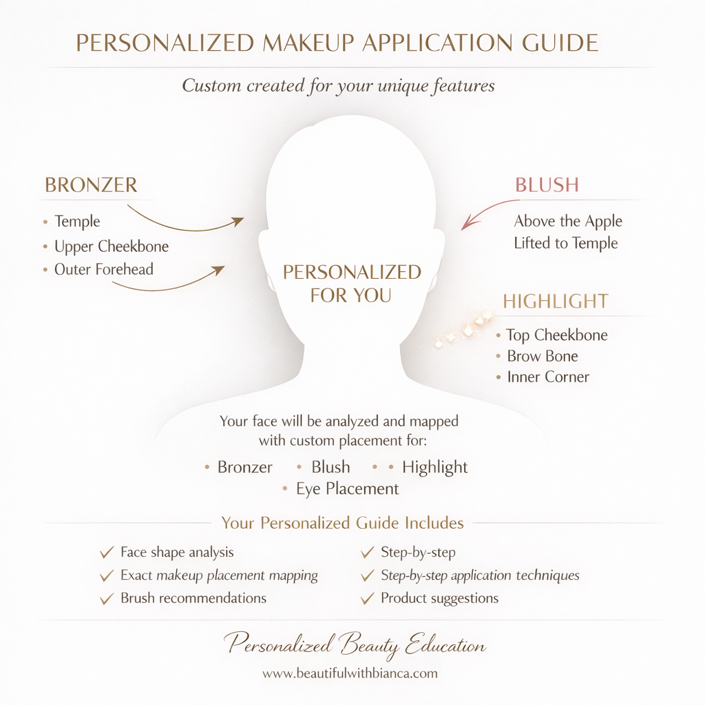 luxury personalized makeup and skincare guide, 1:1 digital consult service