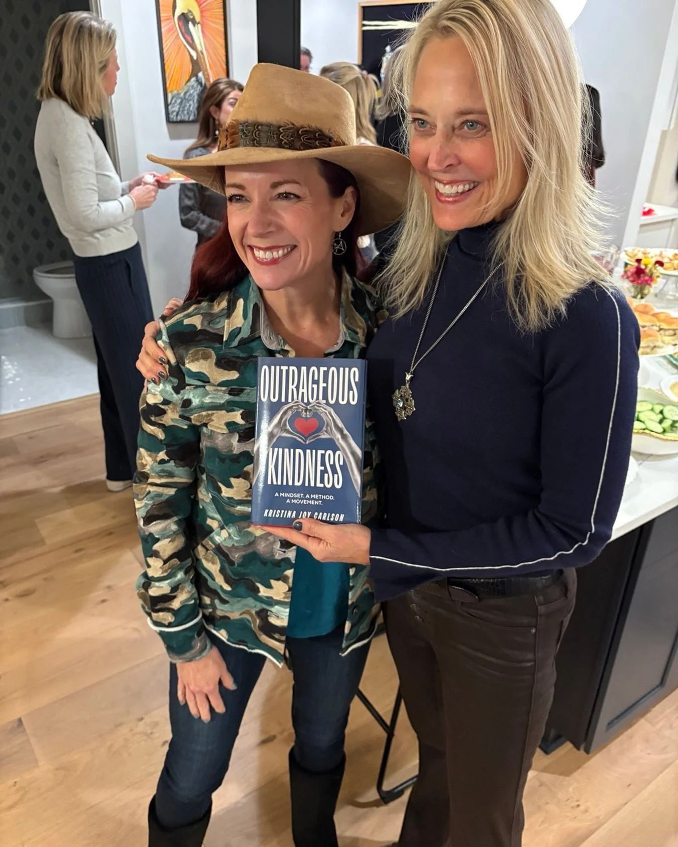 Congratulations to our Oxford friend @kristinaj.carlson on her outrageous first book! Kindness is the way. Pictured here with another great Oxford friend (and author) @bethannfennelly