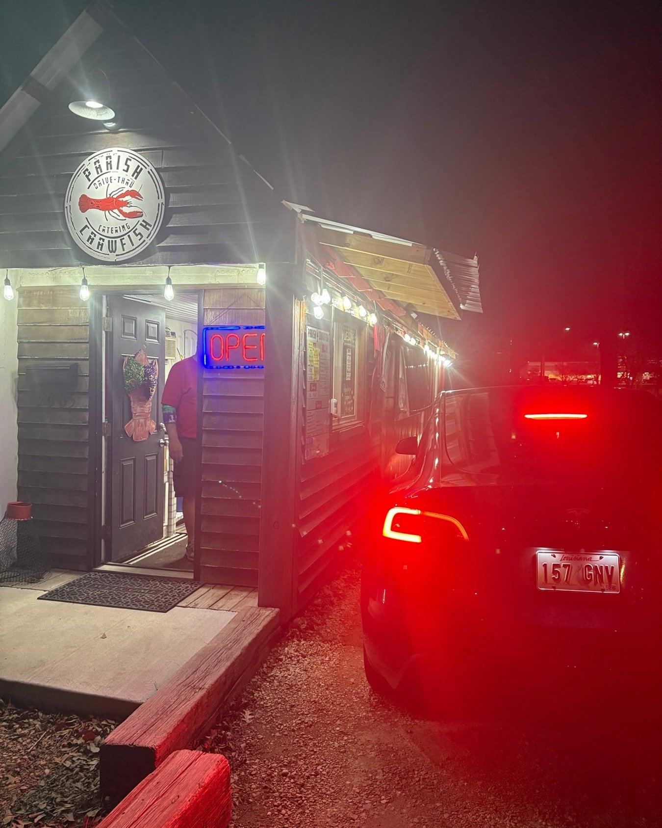 A pound of soaked and a boudin egg roll from @parishcrawfish - ideal first bites on a mad dash across Crawfish Country for @truesouthtv