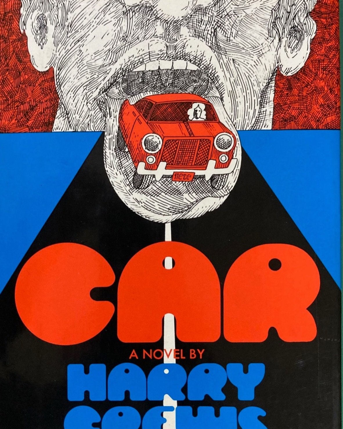 Holy hell, I forgot how twisted and tawdry and very human this book is. Especially the backseat scene in the junkyard and the passing ceremonies at the hotel. Good to be reminded how insightful Crews is too, about modernity, fame, hubris, and family.