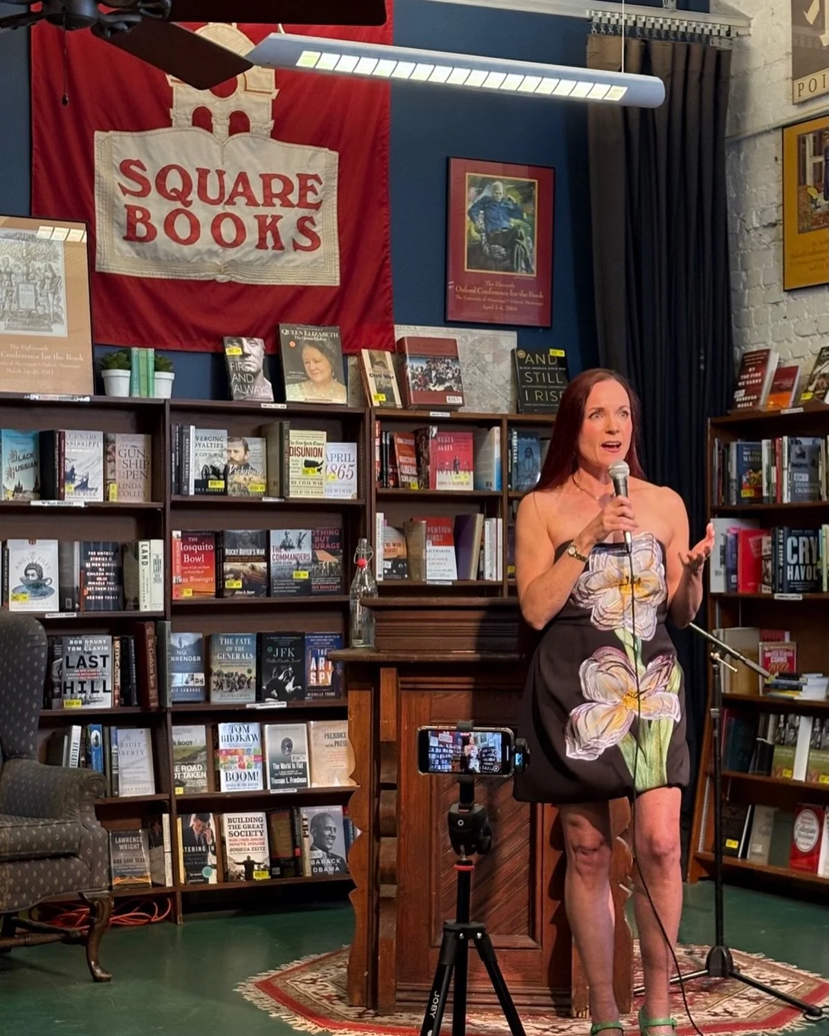 Ms @bethannfennelly takes the stage @squarebooks to read her latest, The Irish Goodbye, a searching and soaring collection of micro memoirs. Please buy a copy now and be on the lookout for BA on tour over the coming weeks. Her words are the truth and