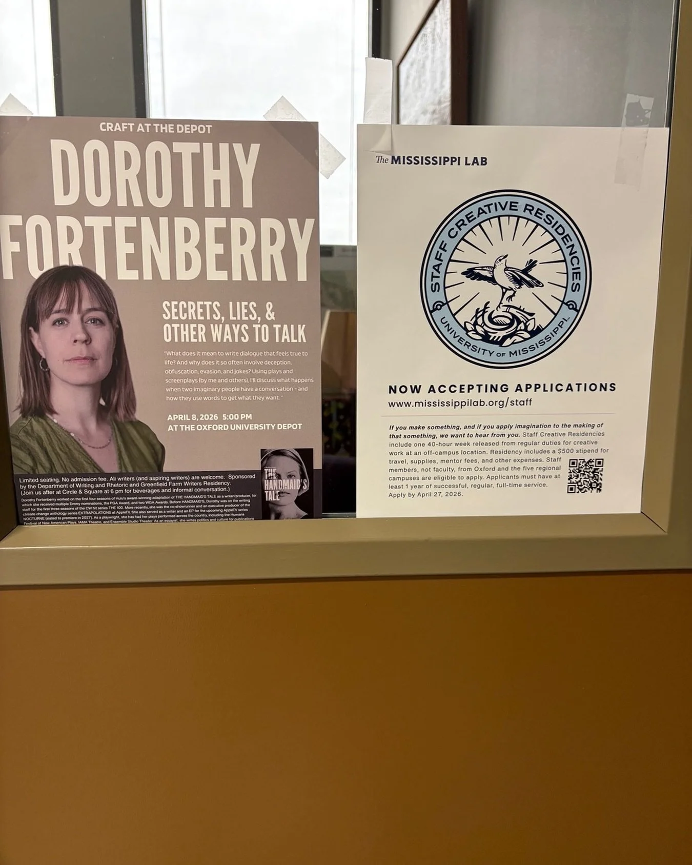This is my office door. Lots of good stuff going on. I&rsquo;m so dang thankful that I get to do this work. 4 years ago I developed a new thing here @olemiss seeding and growing creativity initiatives for our campus, our state, the region via @missis