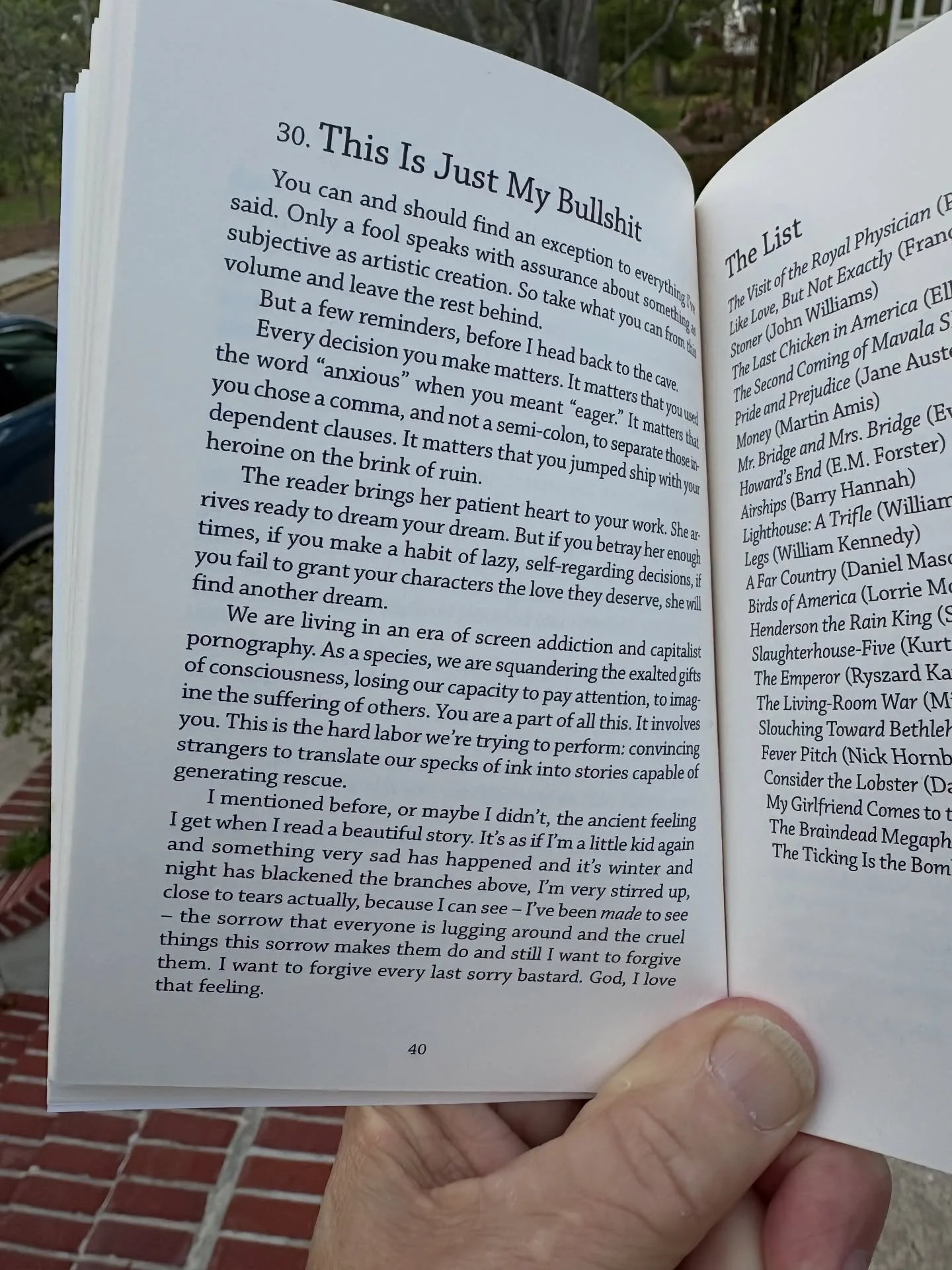 Evening read - rambunctious and honest essays about writing by @stevealmondjoyishere delivered in punk form. 10 buck publication, must be in the presence of Steve to purchase. So glad he was present here for the @oxfordconferenceforthebook This book 