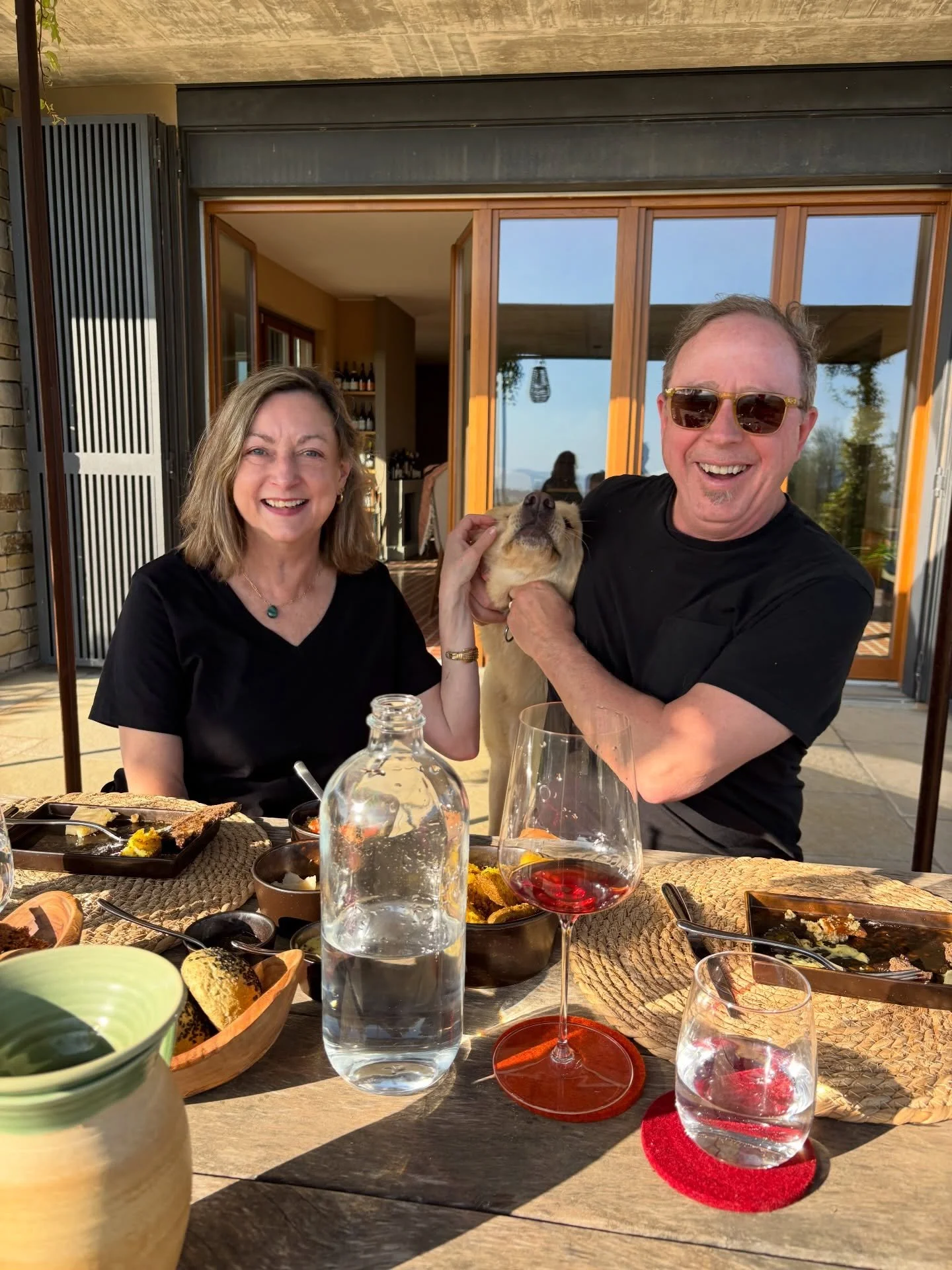 Grazie Alessandro and Eleonora of @poggiocagnano for a lovely afternoon. From their hill on a clear day you can see all the way to Elba. We tasted Vermentino, Ansonica, Sangiovese, and Alicante. All with minimum intervention. And we fell in love all 