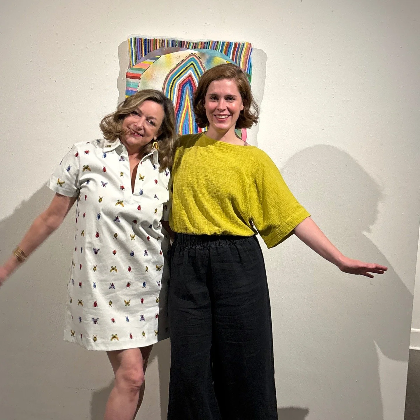 OXFORD and @doubledeckerart come see and hear @hobbsblair and @claire_downes TODAY Saturday from 3pm to 345 @southsidegallery They'll talk about art and the ideas and insights they commit to canvases, the stuff we mortals too often miss. Be cool, vie