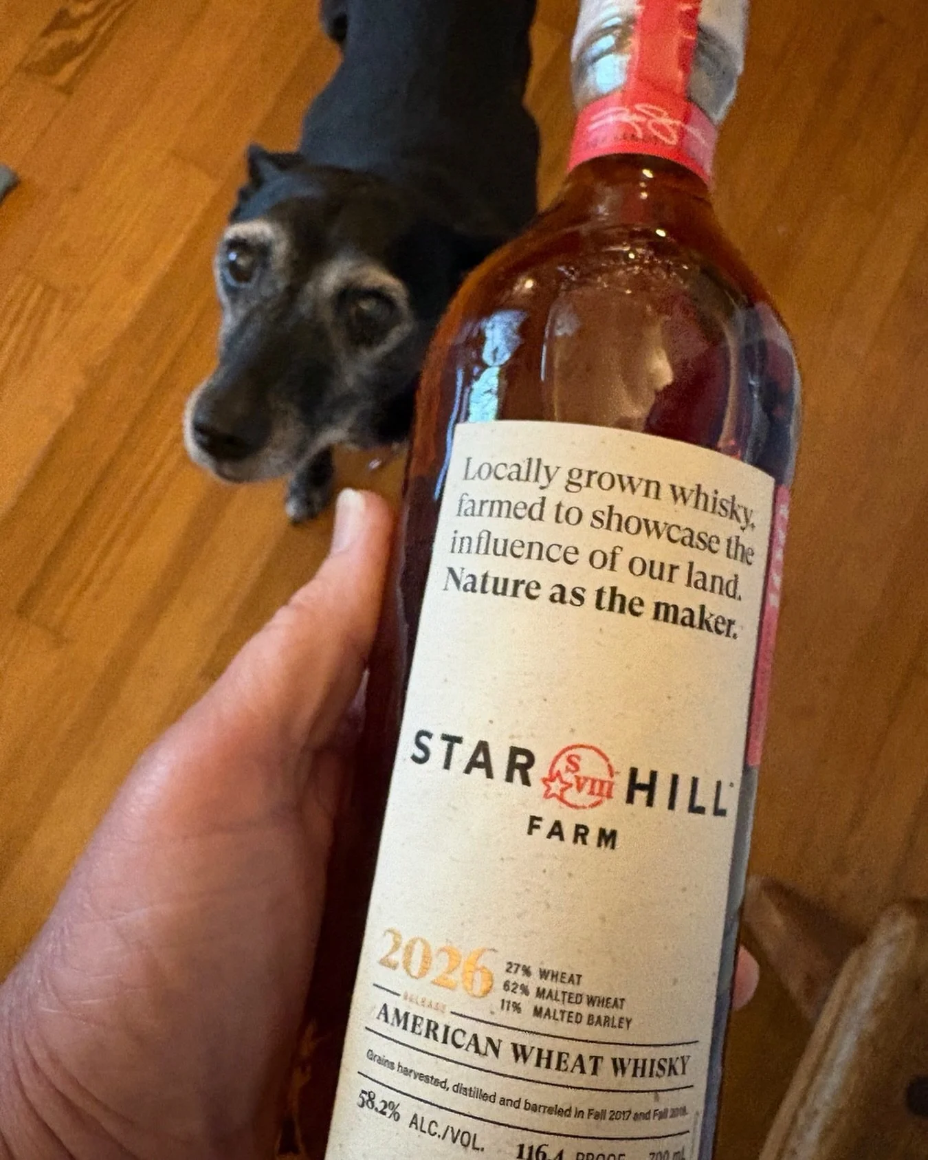 A very good mail day. If this drinks like the 24 and 25, and I bet it will, this is a beautiful powerhouse of a wheat whisky. Thank you so much, Rob, and my friends @makersmark