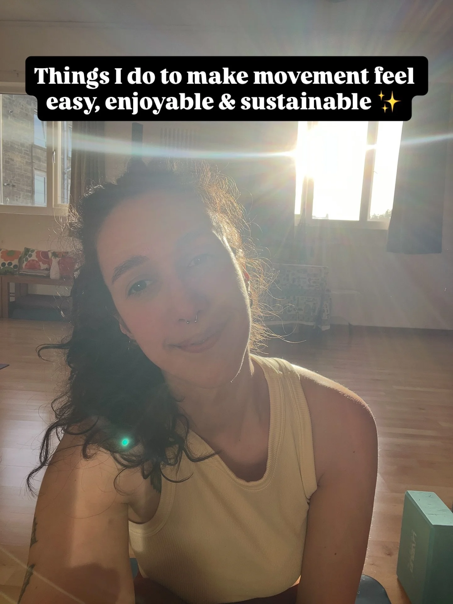 If moving your body has been feeling heavy or impossible to stick to, here&rsquo;s how I keep it light, fun &amp; full of little rituals that make showing up feel like self-care, not a chore ✨

I *love* keeping movement playful, and I hope you feel t