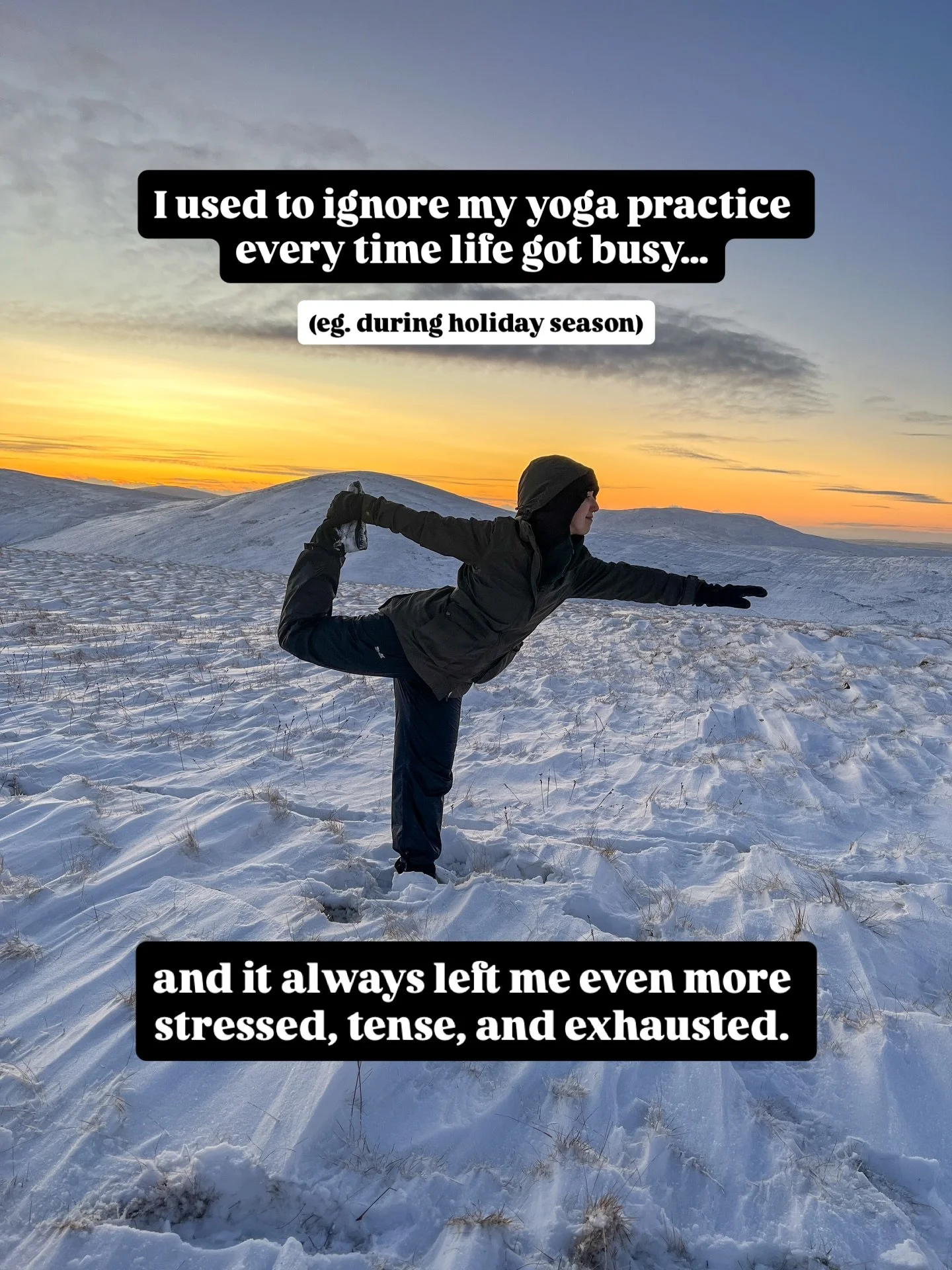 Stop ignoring your wellbeing 👇🏻

Comment &ldquo;12&rdquo; to join the 12 Days of Yoga!! 

#12daysofxmas #yogaglasgow