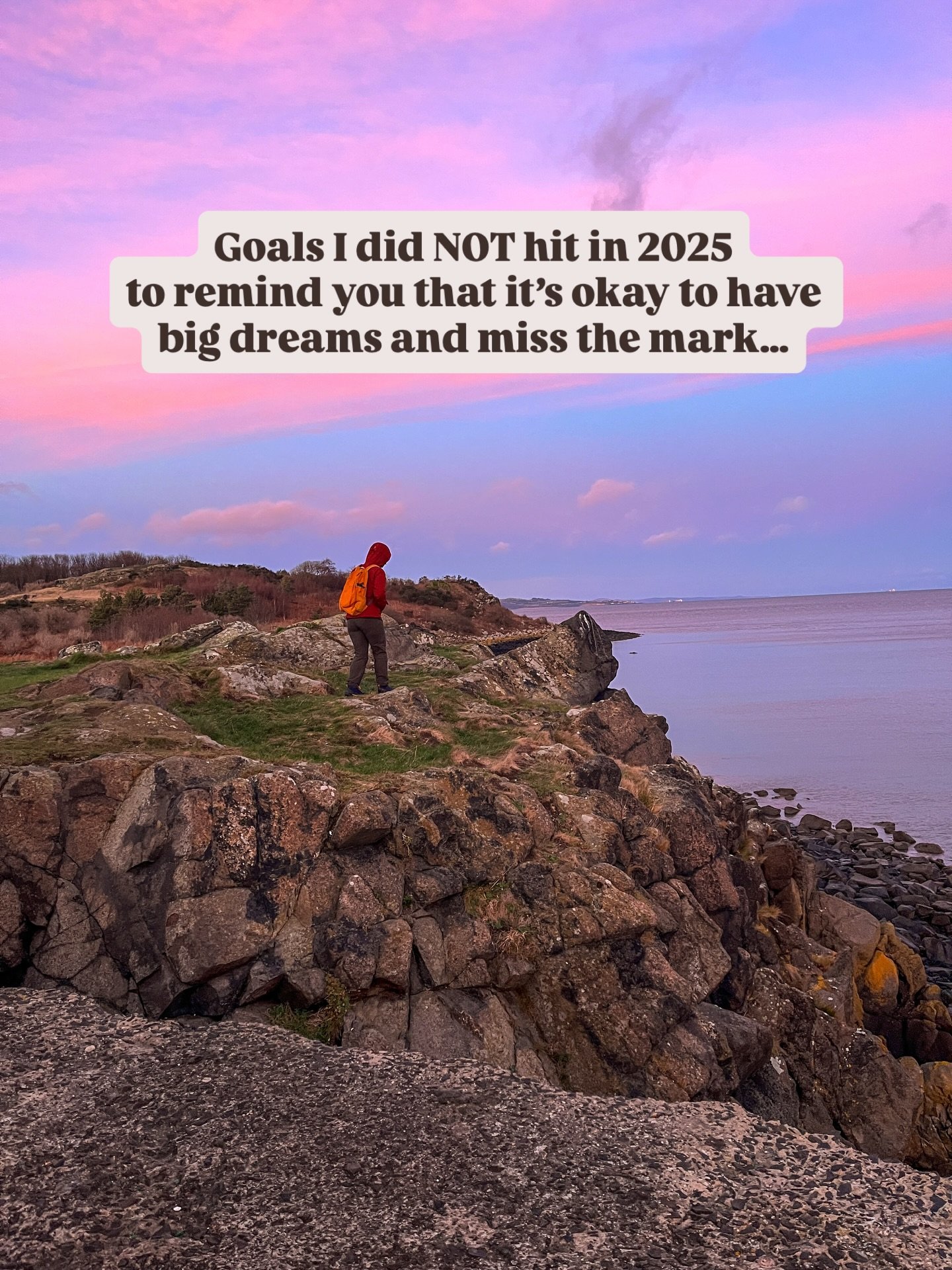 Here&rsquo;s a list of goals that I did NOT achieve in 2025 to remind you it&rsquo;s okay to &ldquo;miss&rdquo; big, scary goals to find joy in the process 🫶🏻