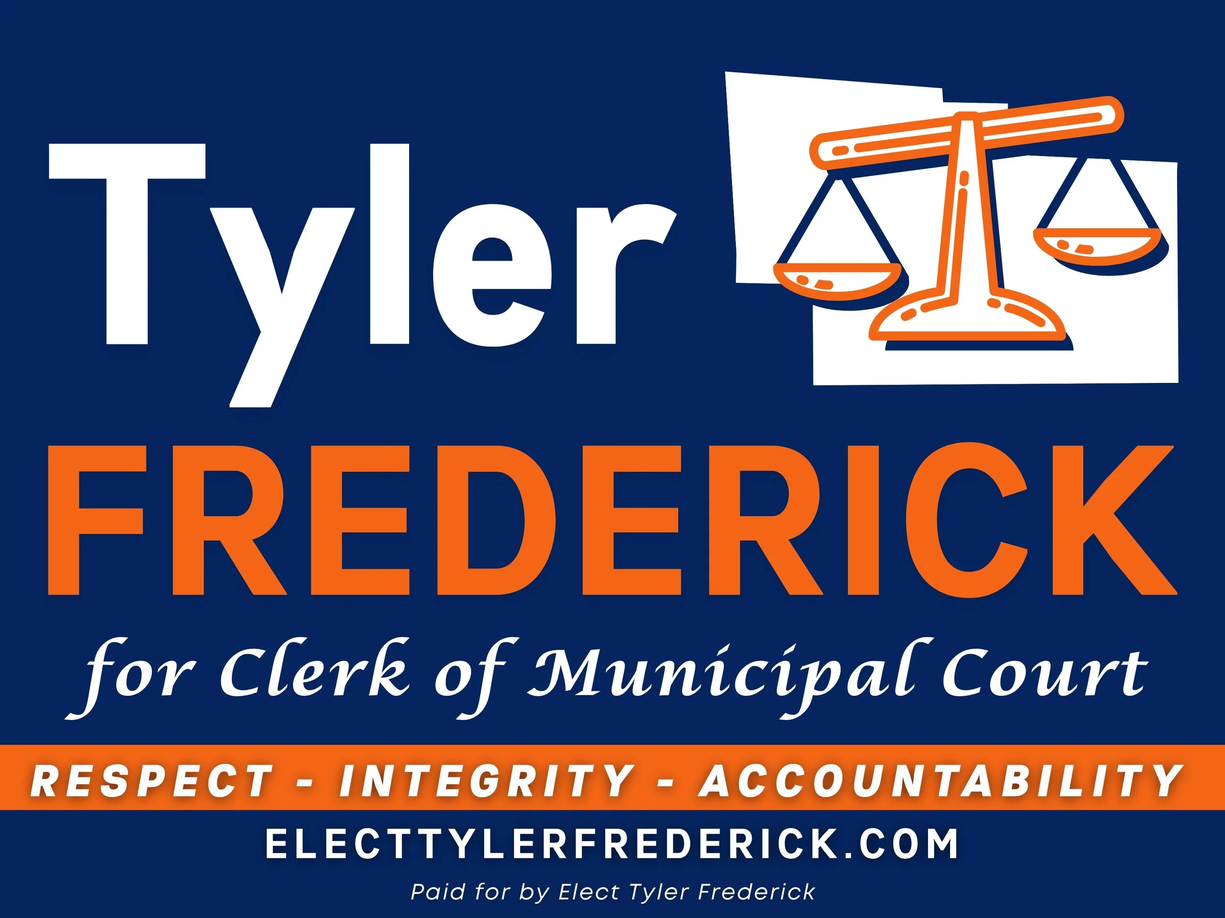 Elect Tyler Frederick for Clerk of the Delaware Municipal Court