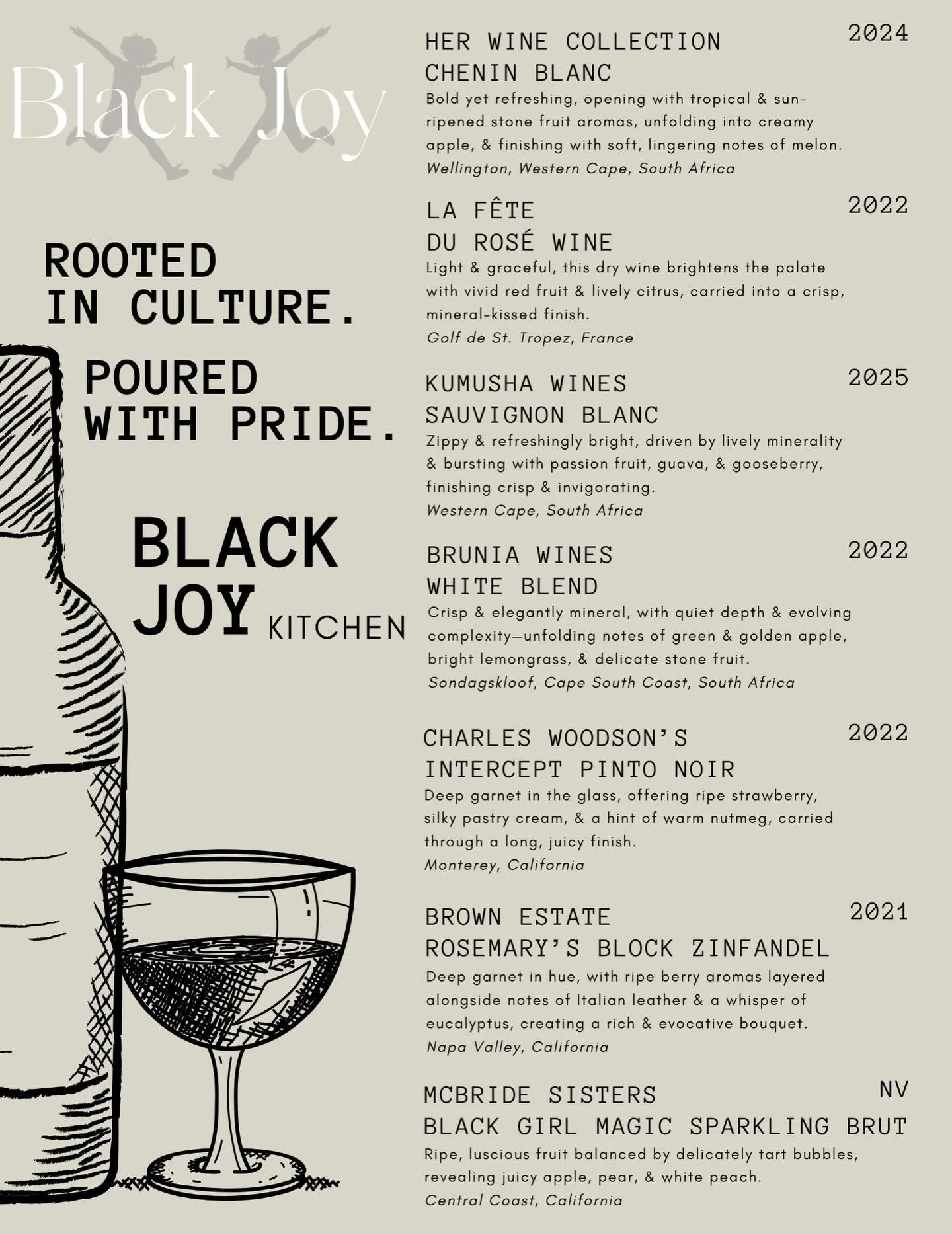 🍷🍷✨ Wine Pairing Dinner &mdash; Wednesday, March 11 ✨🍷

Swipe ➡️ to preview the full dinner menu. 

Join us for a special evening of thoughtfully crafted dishes paired with exceptional wines 🍇🥂 from our #blackowned wineries.

Our chef has create
