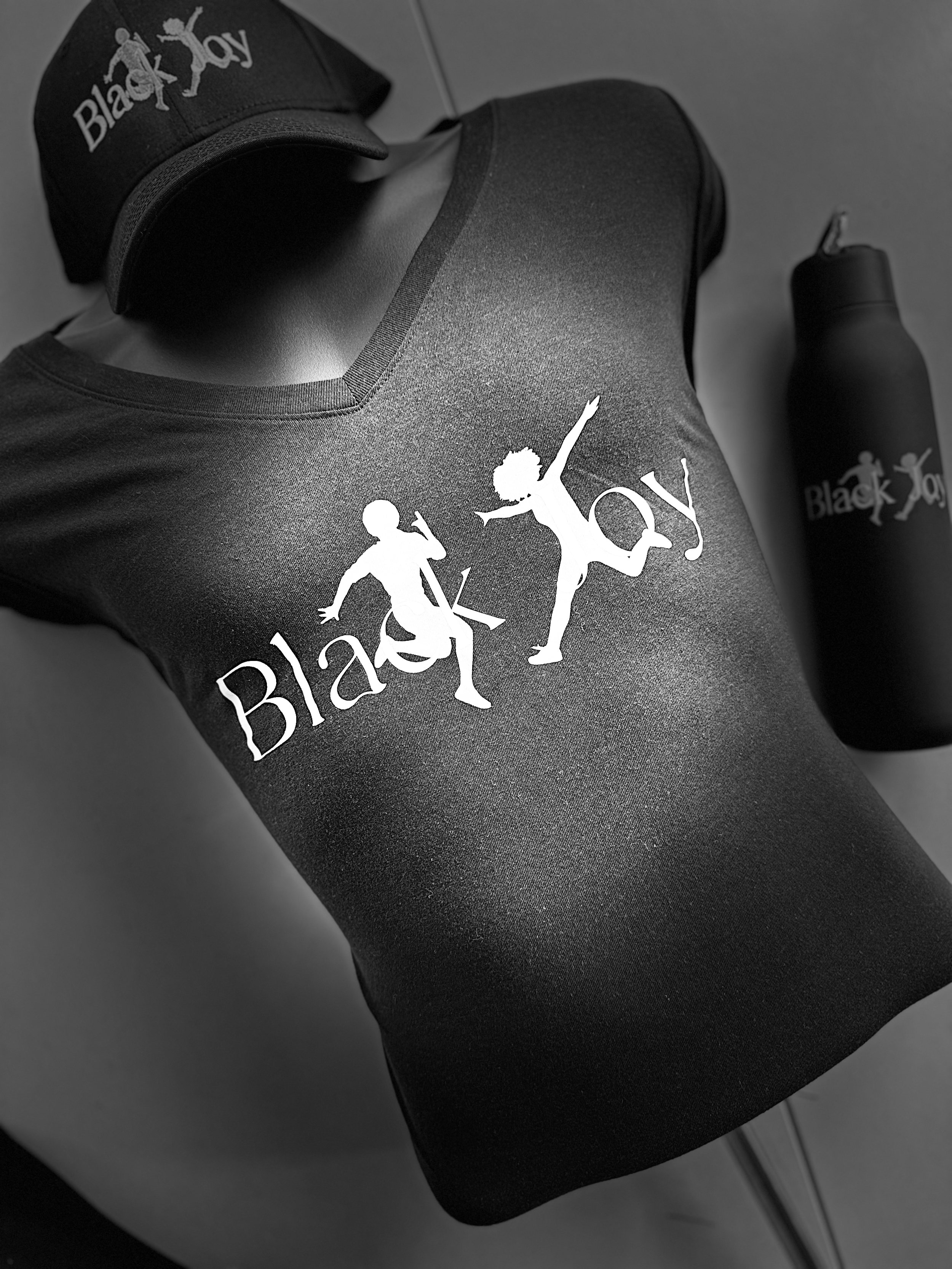 VNeckTee.Black.Hat.Waterbottle.UpTop.png