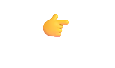 A hand emoji pointing to the right.