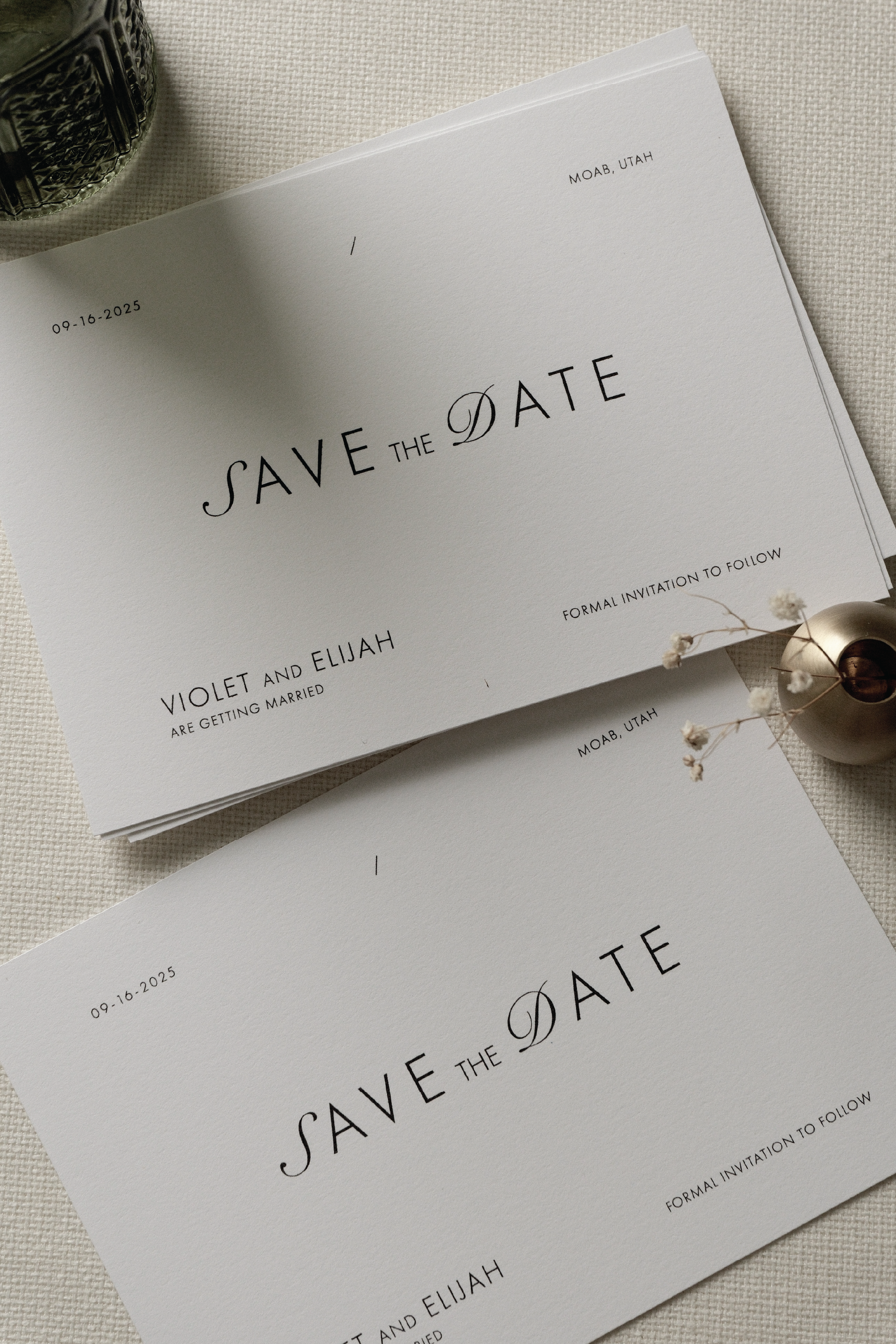 The Atelier Save The Date Invitation