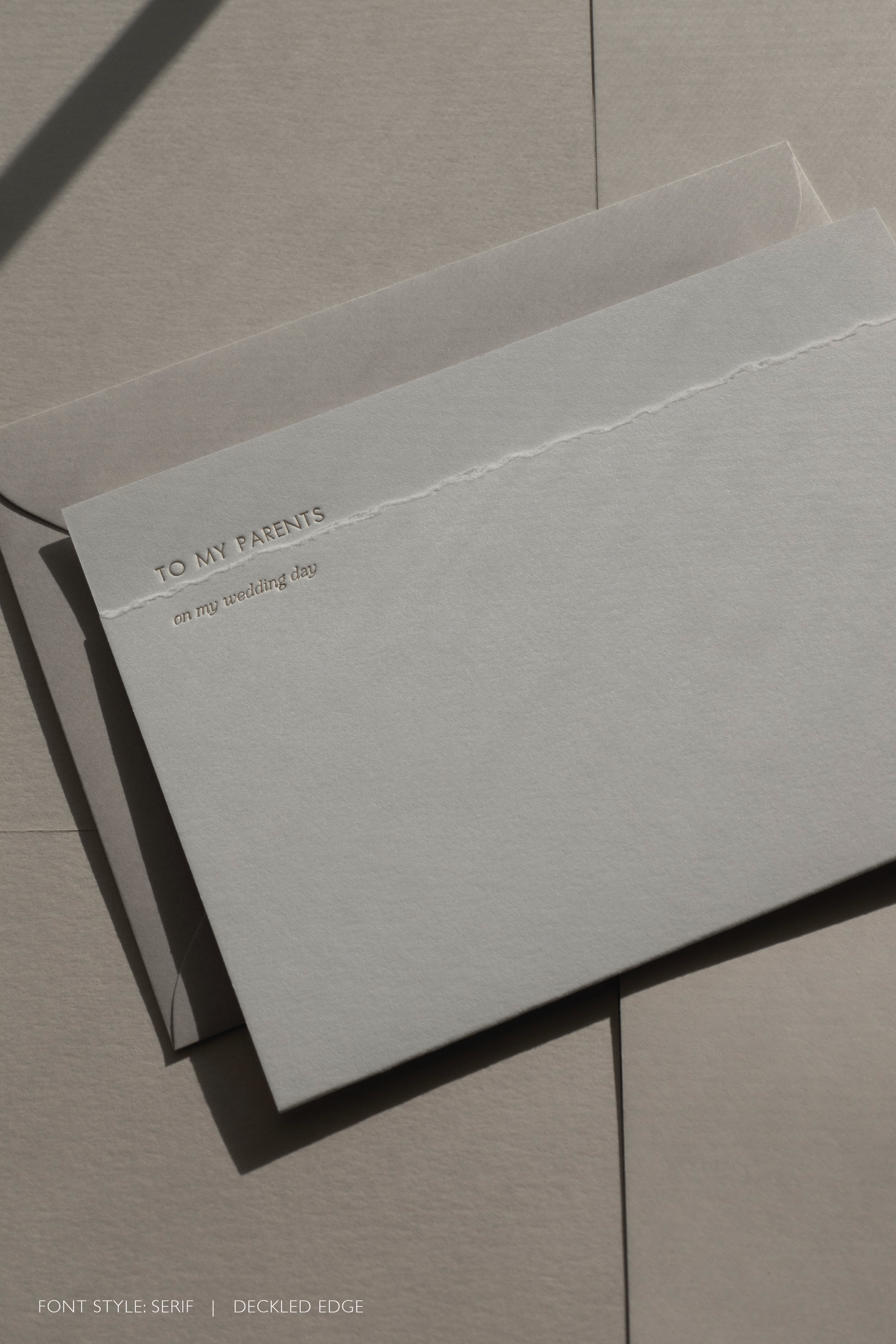 Minimal To My On My Wedding Day Card