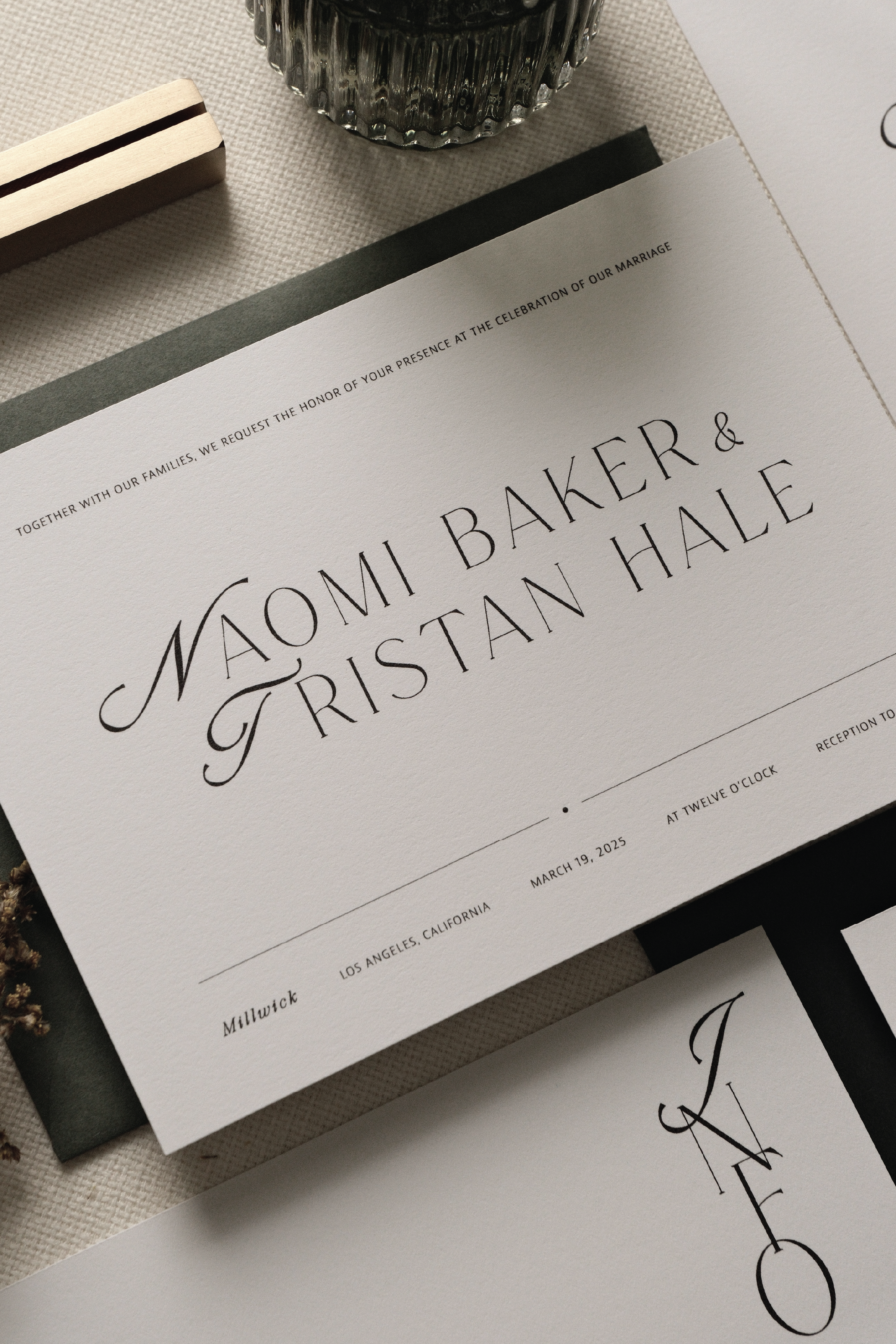 The Embassy Wedding Invitation (5-Piece Suite)