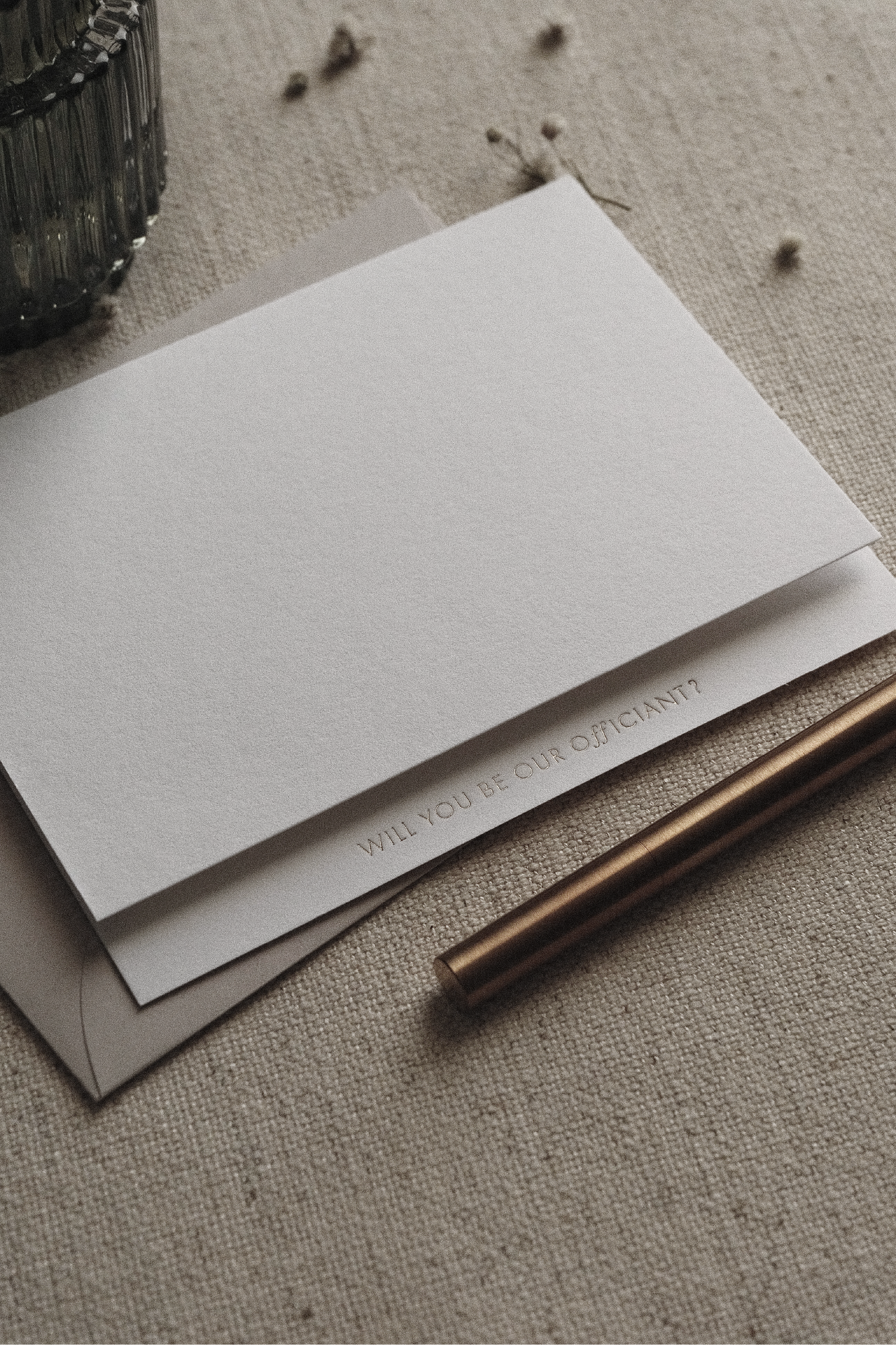Officiant Proposal Card