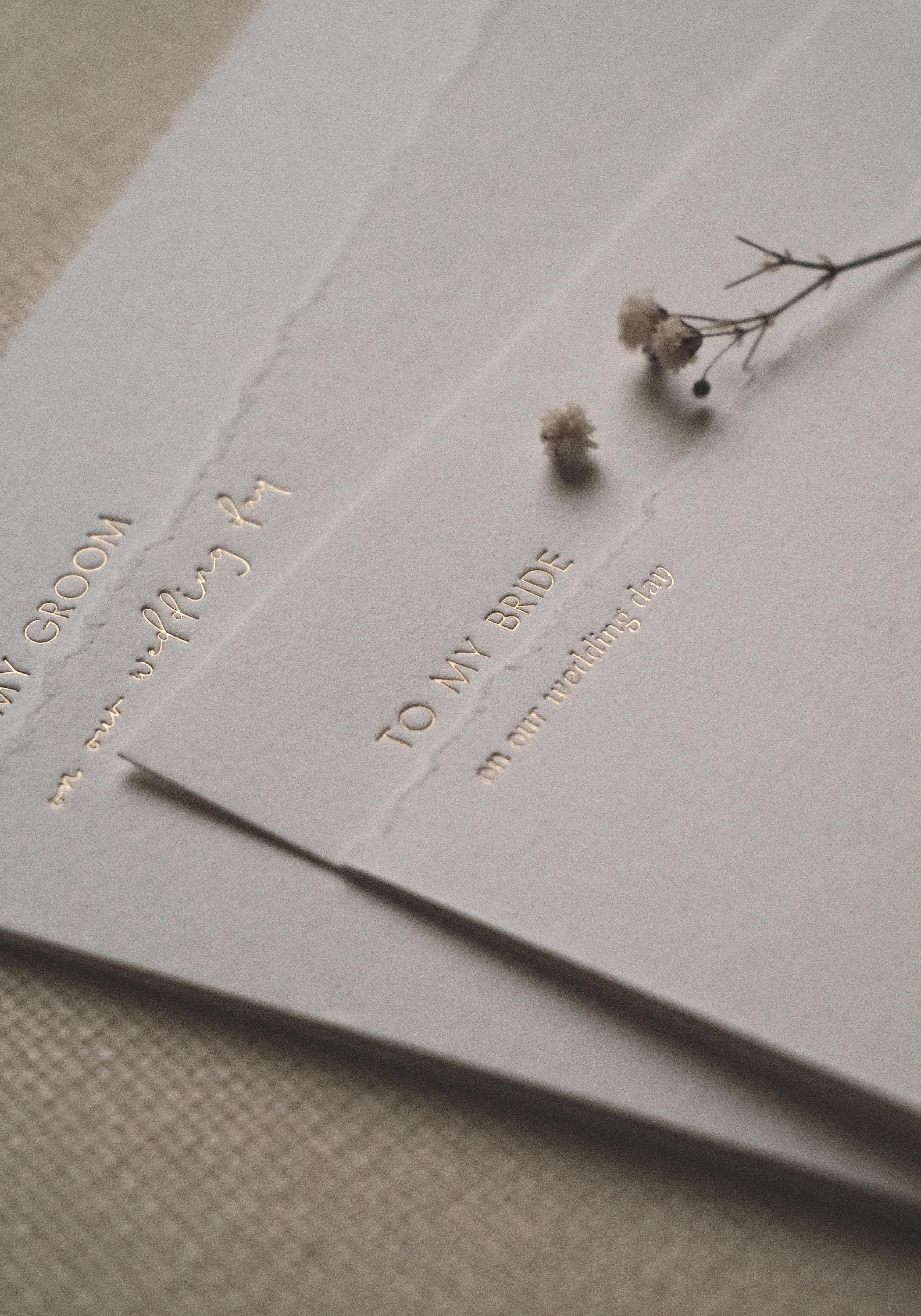 Wedding Day Letter (Deckled Edge)