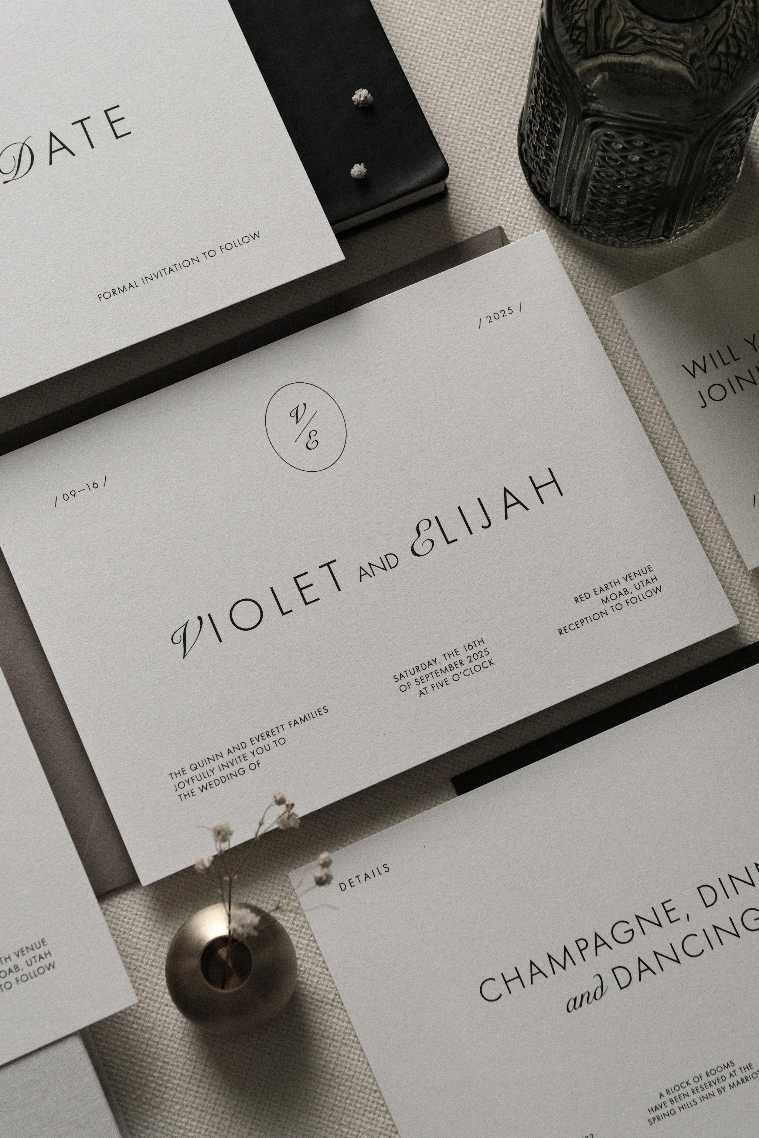 The Atelier Wedding Invitation Suite