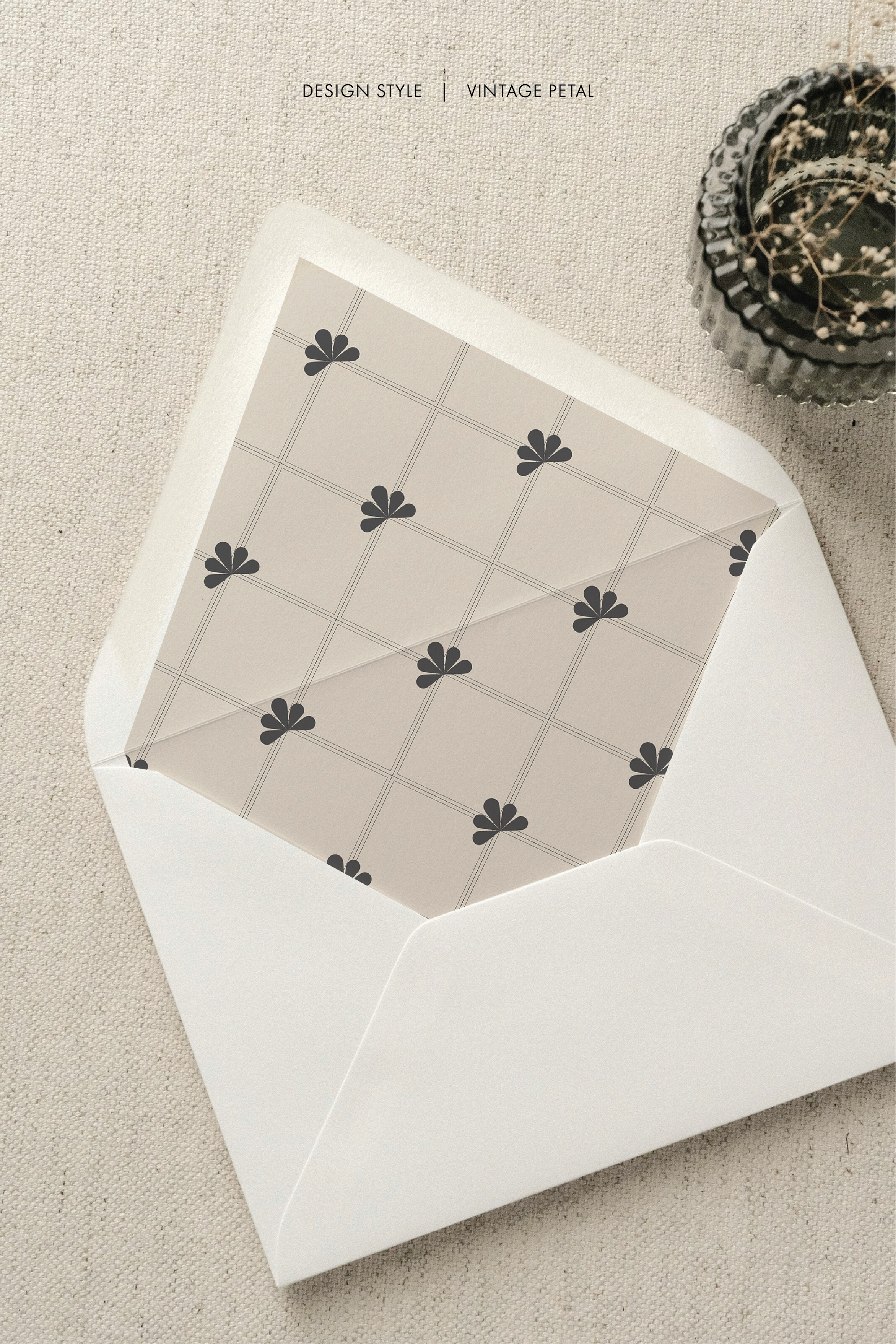 Vintage floral envelope liners