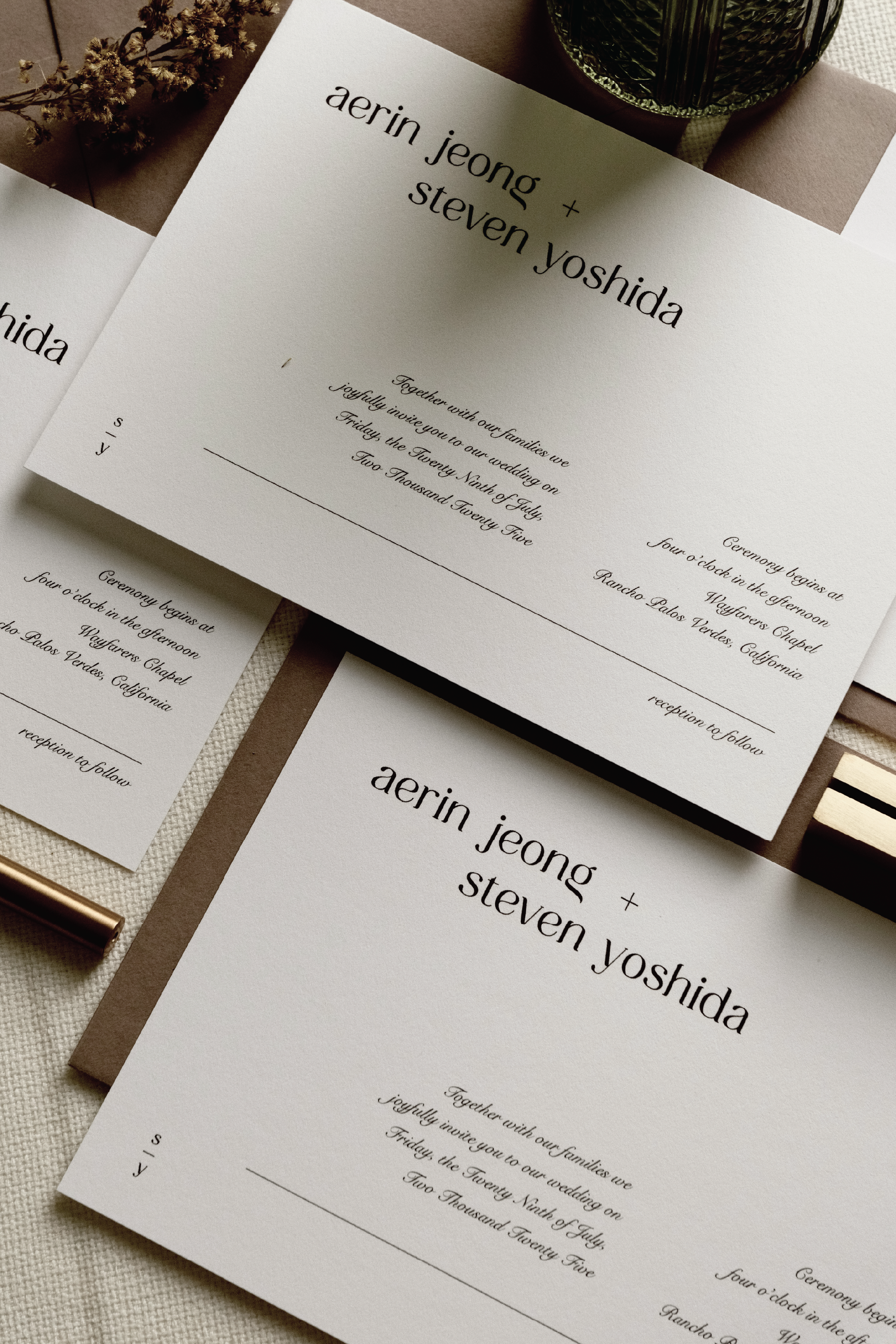 The Imperial Wedding Invitation (3-Piece Suite)