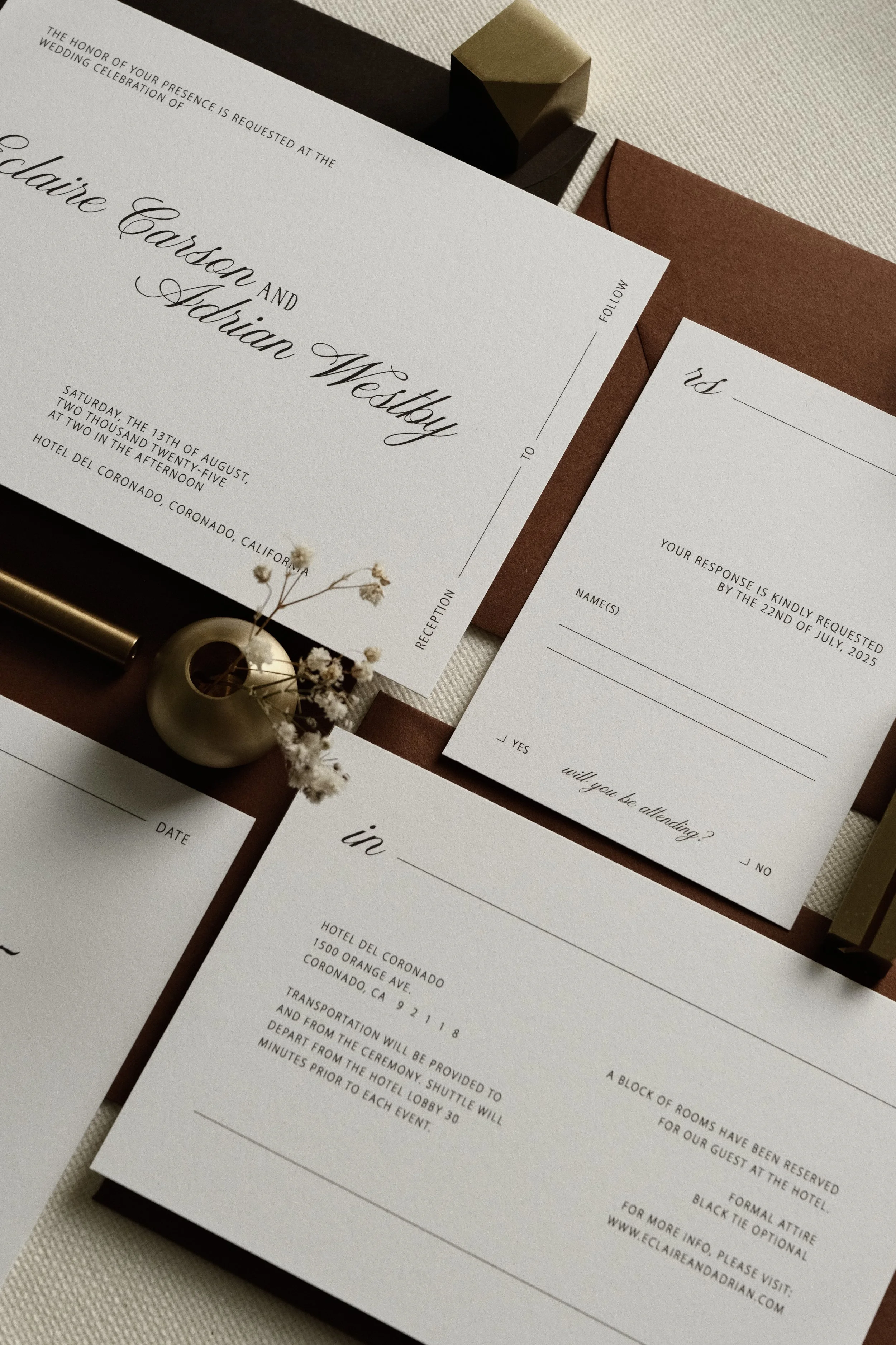 The Prestige Wedding Invitation Suite