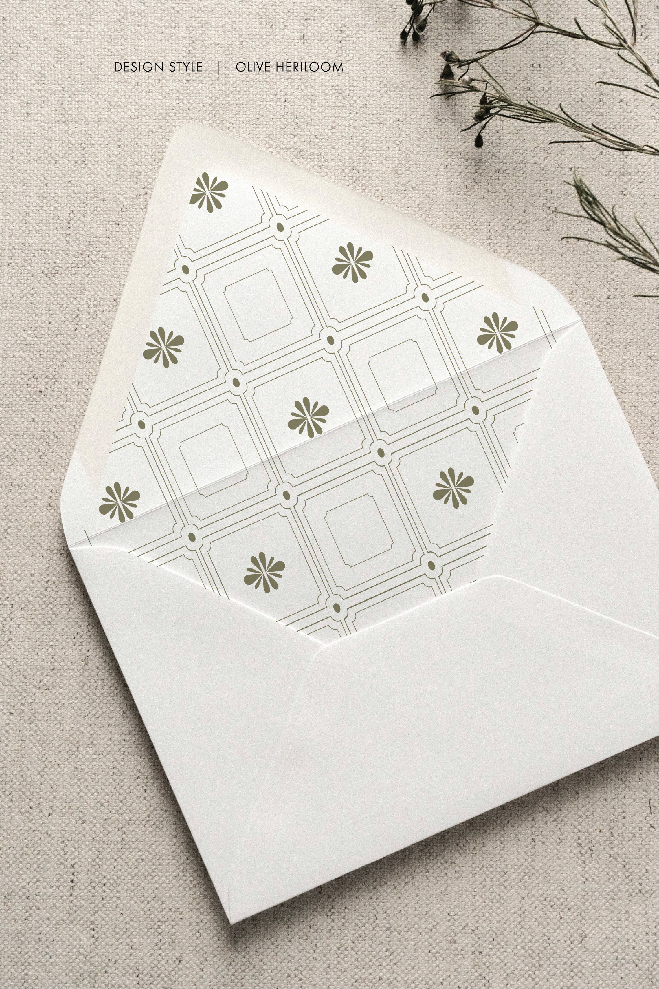 vintage minimal envelope liners
