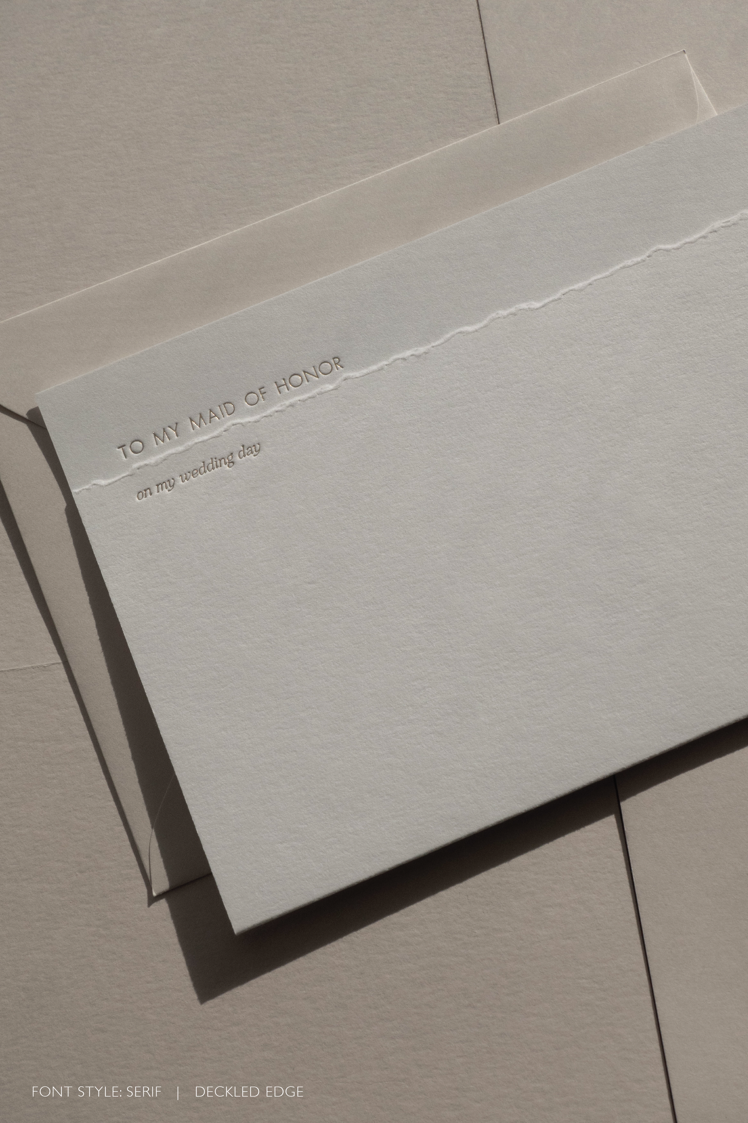 Minimal To My On My Wedding Day Card