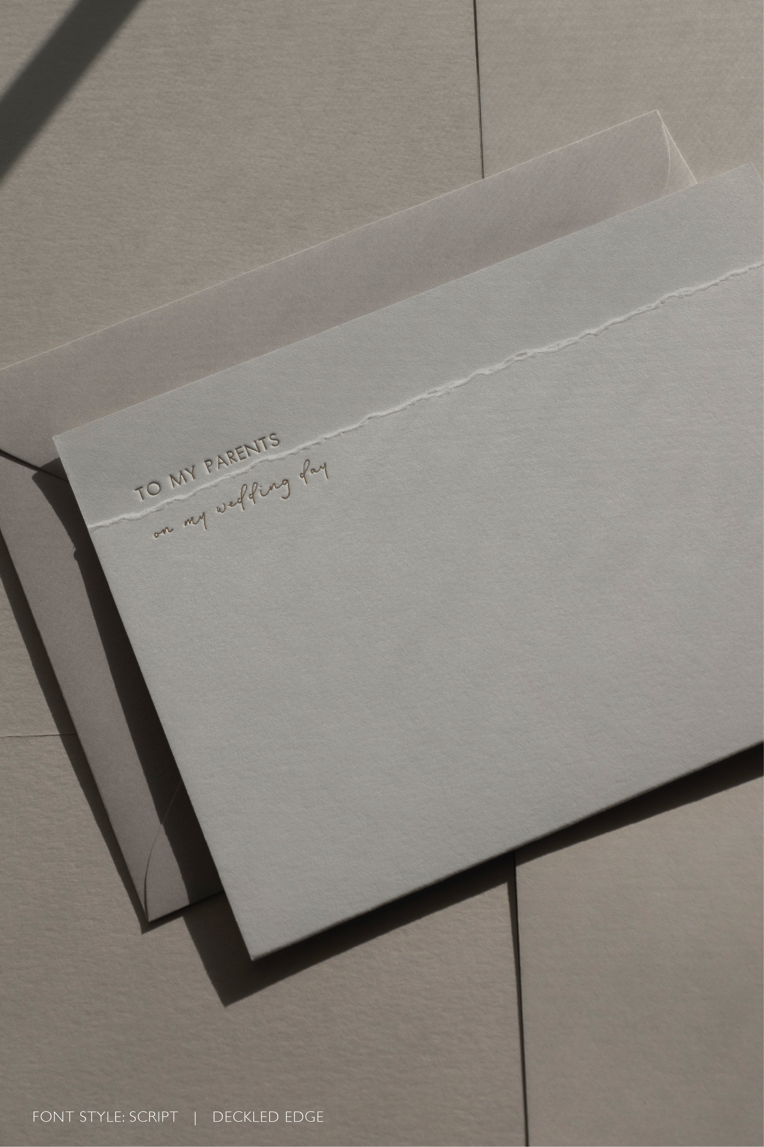 Minimal To My Parents Wedding Day Greeting Card
