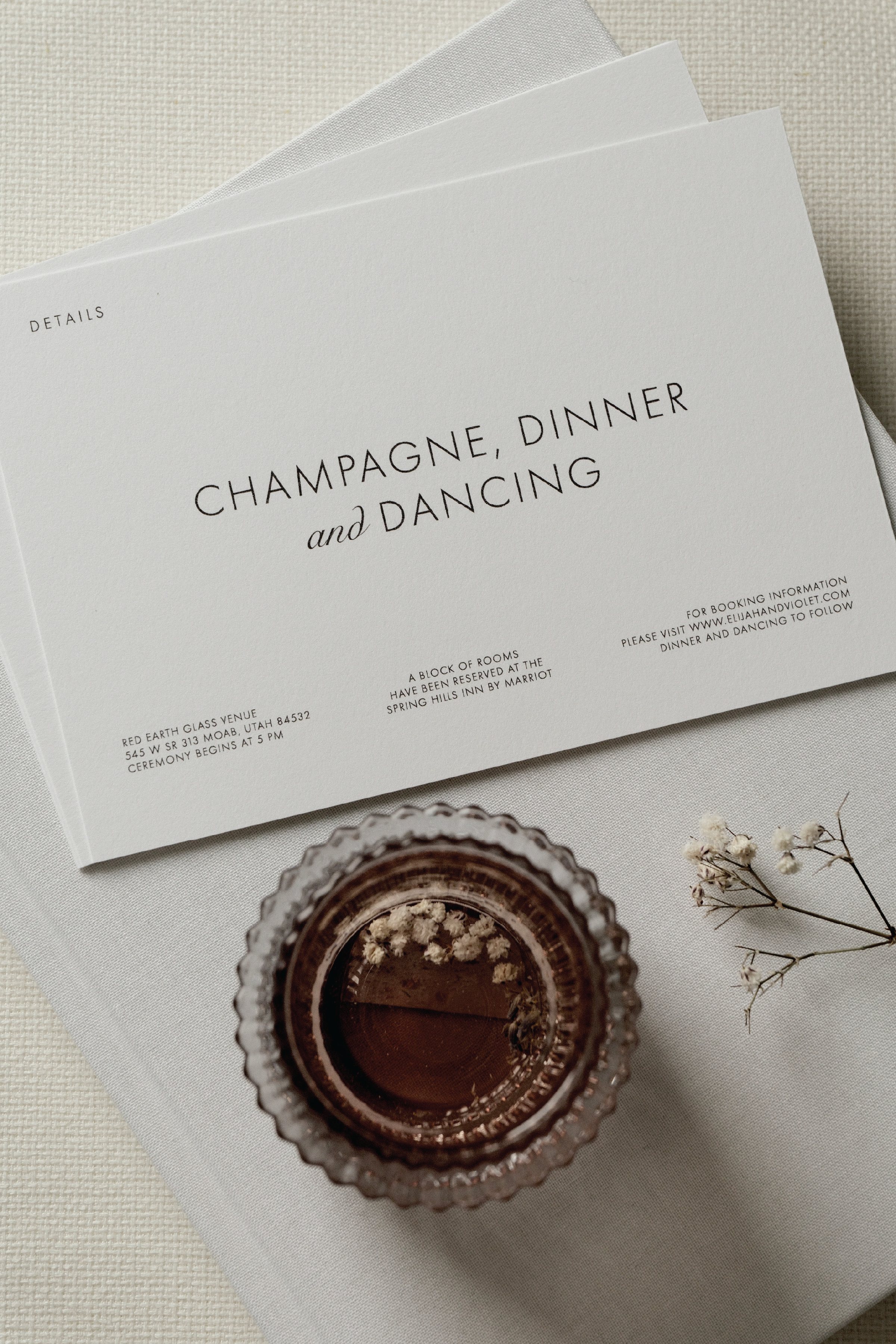 Wedding Details Card