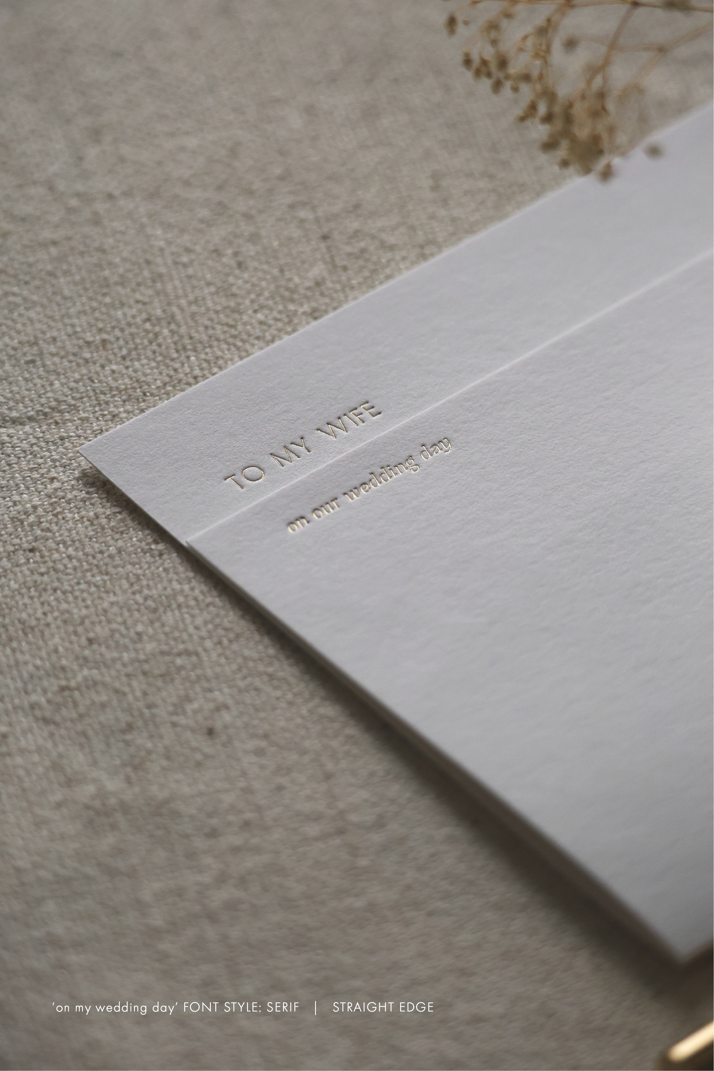 To My Wife Wedding Day Card/Letter
