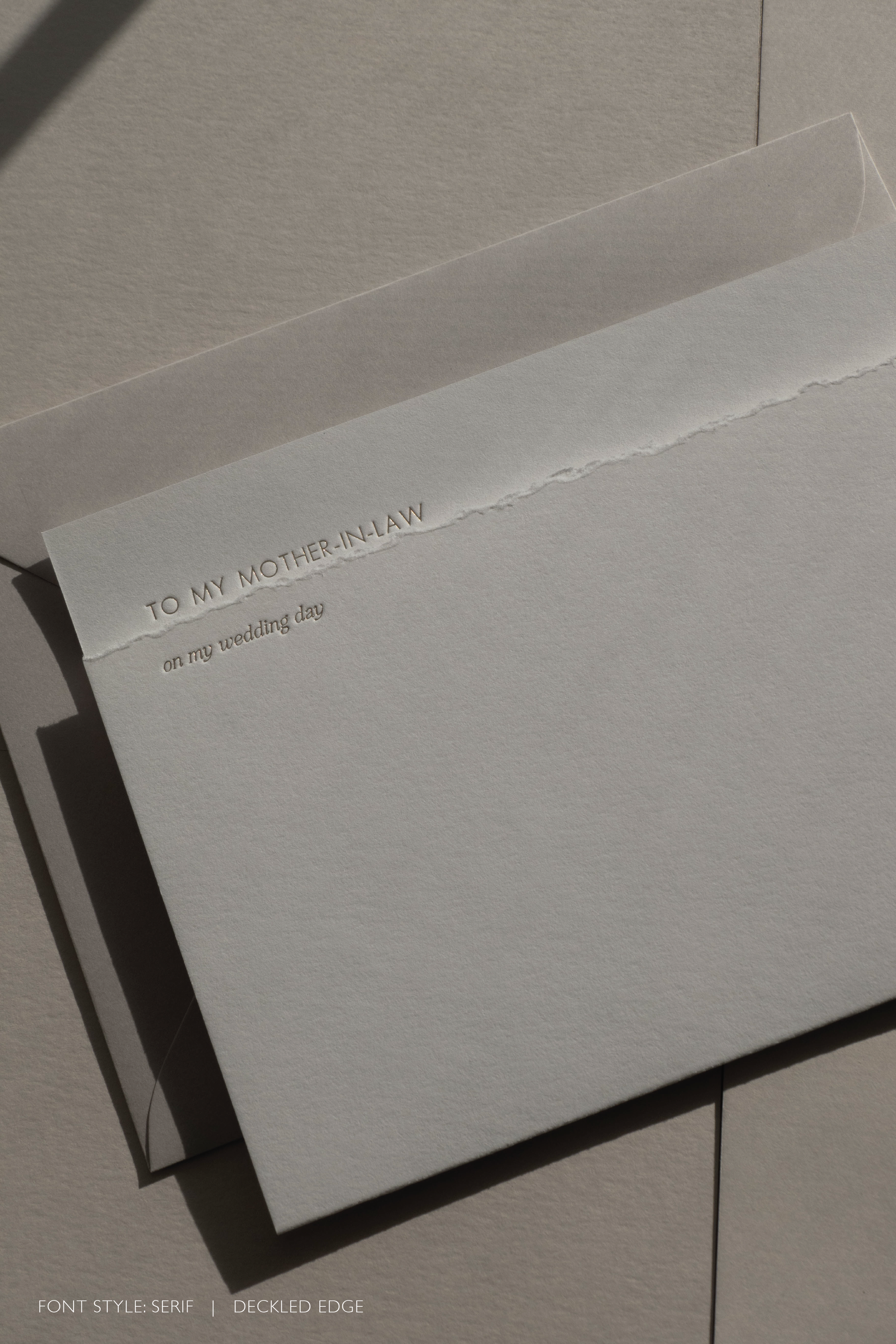 Minimal To My Mother-In-Law Wedding Day Card/Letter