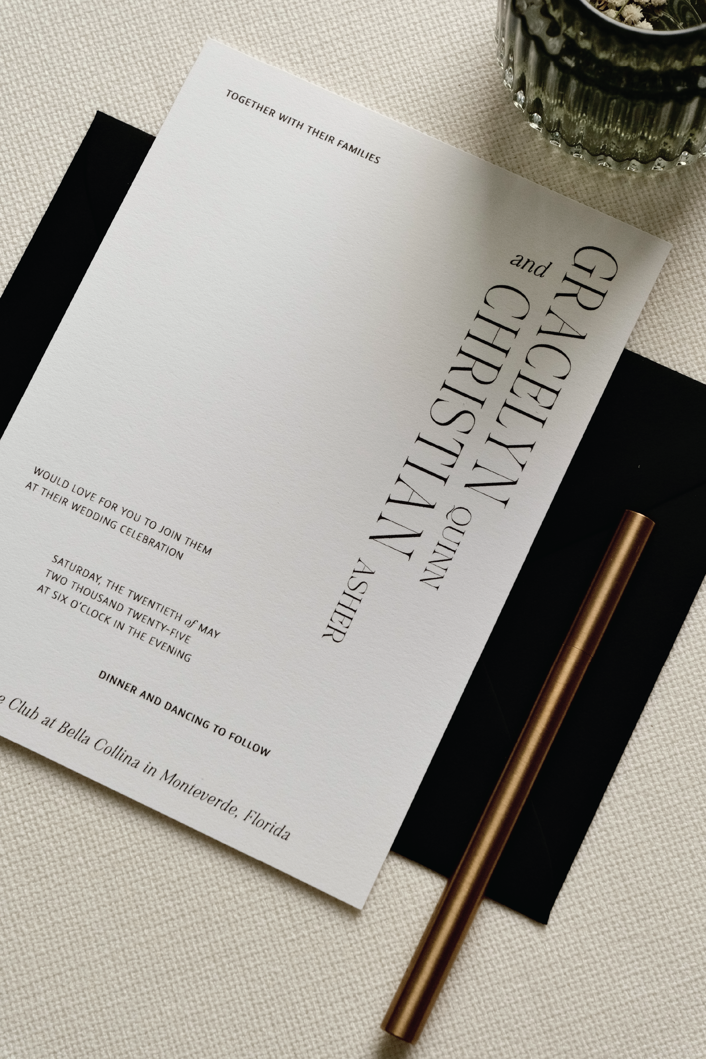 The Loft Wedding Invitation (3-Piece Suite)