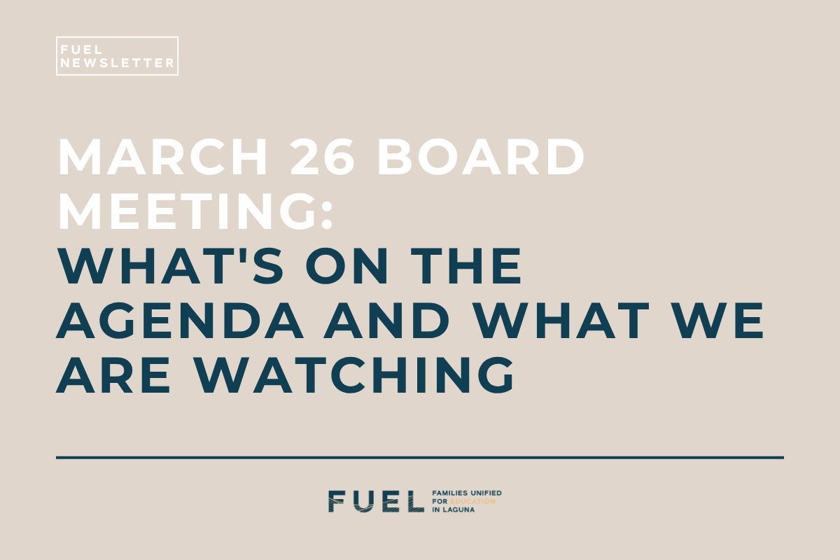 March 26 Board Meeting: What's on the Agenda and What We Are Watching